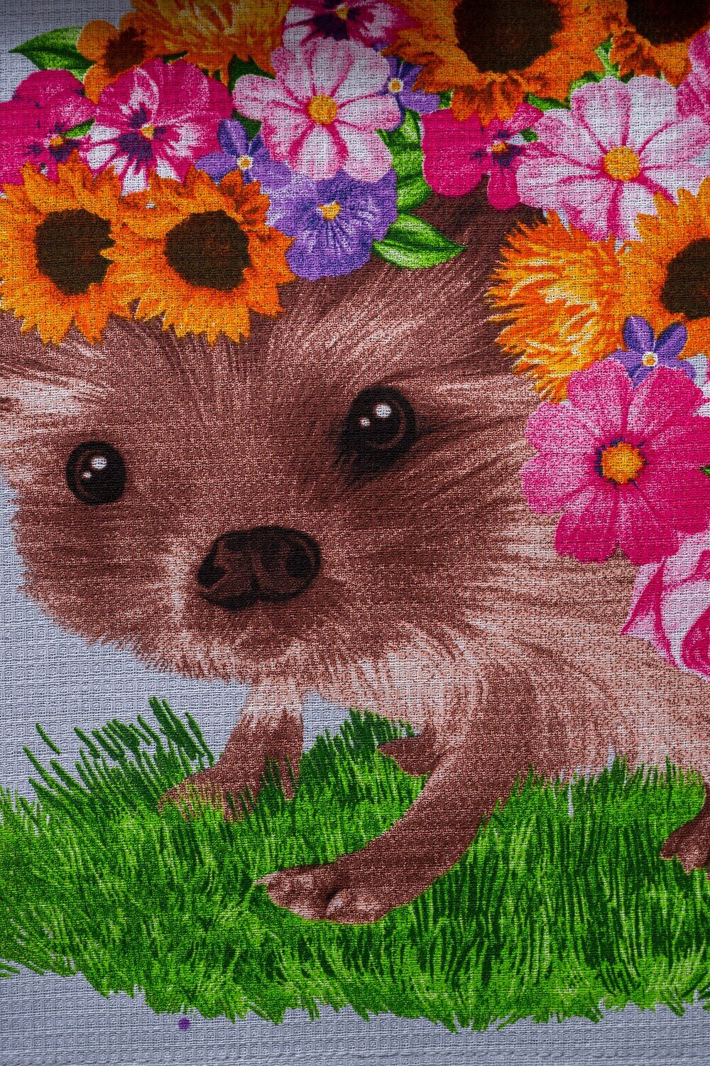 Натали Полотенце 578910 Набор полотенец Цветочное настроение серый с цветами