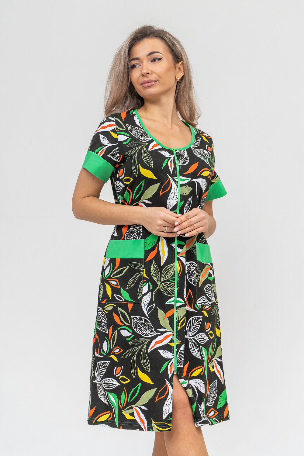 Натали Халат 578914 36892 зеленый