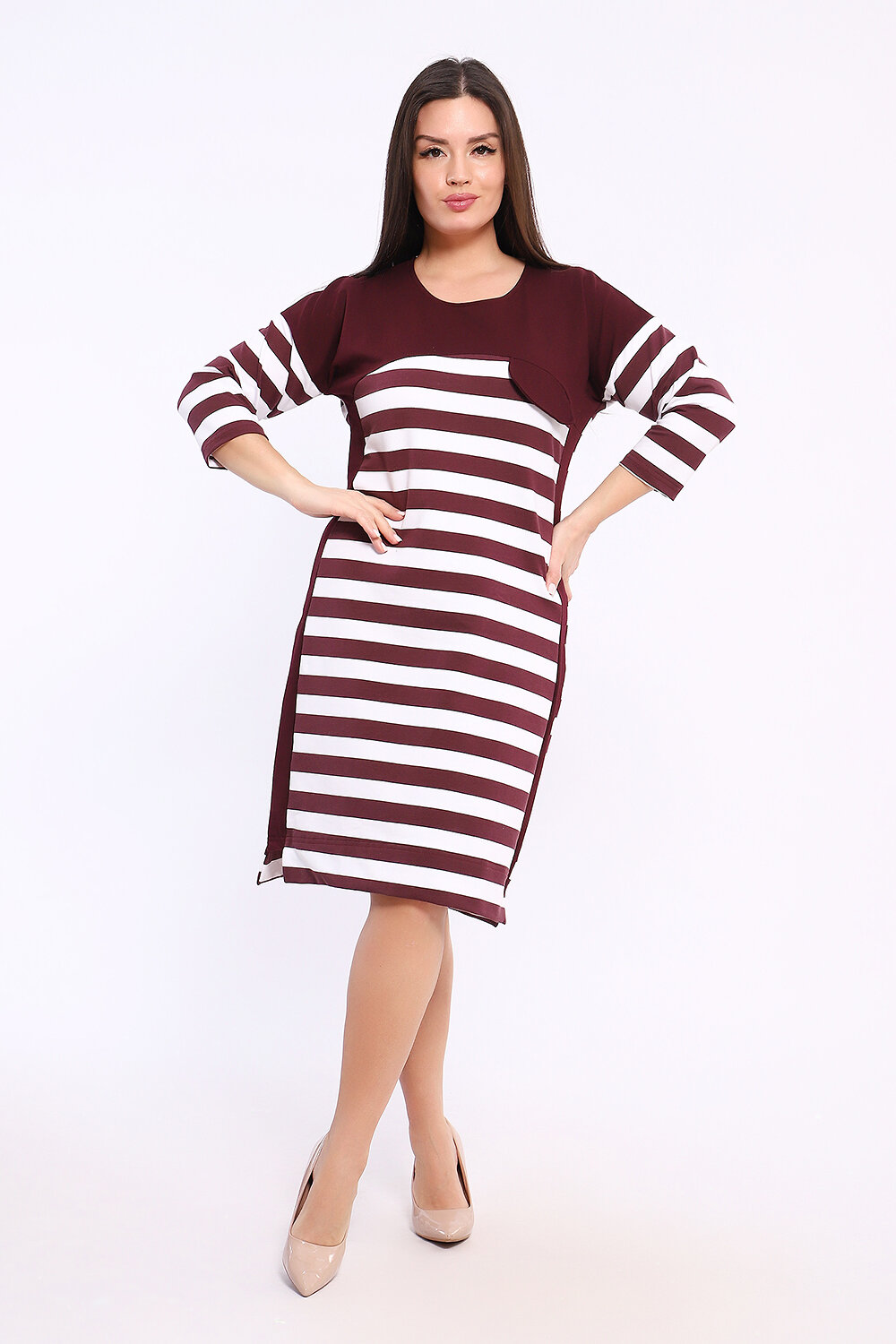 Натали Платье 578928 29011 бордовый