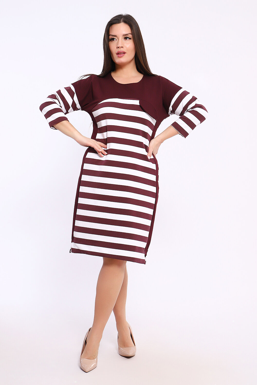 Натали Платье 578928 29011 бордовый