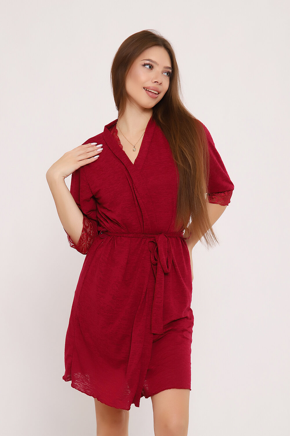 Натали Пеньюар 578958 29009 бордовый