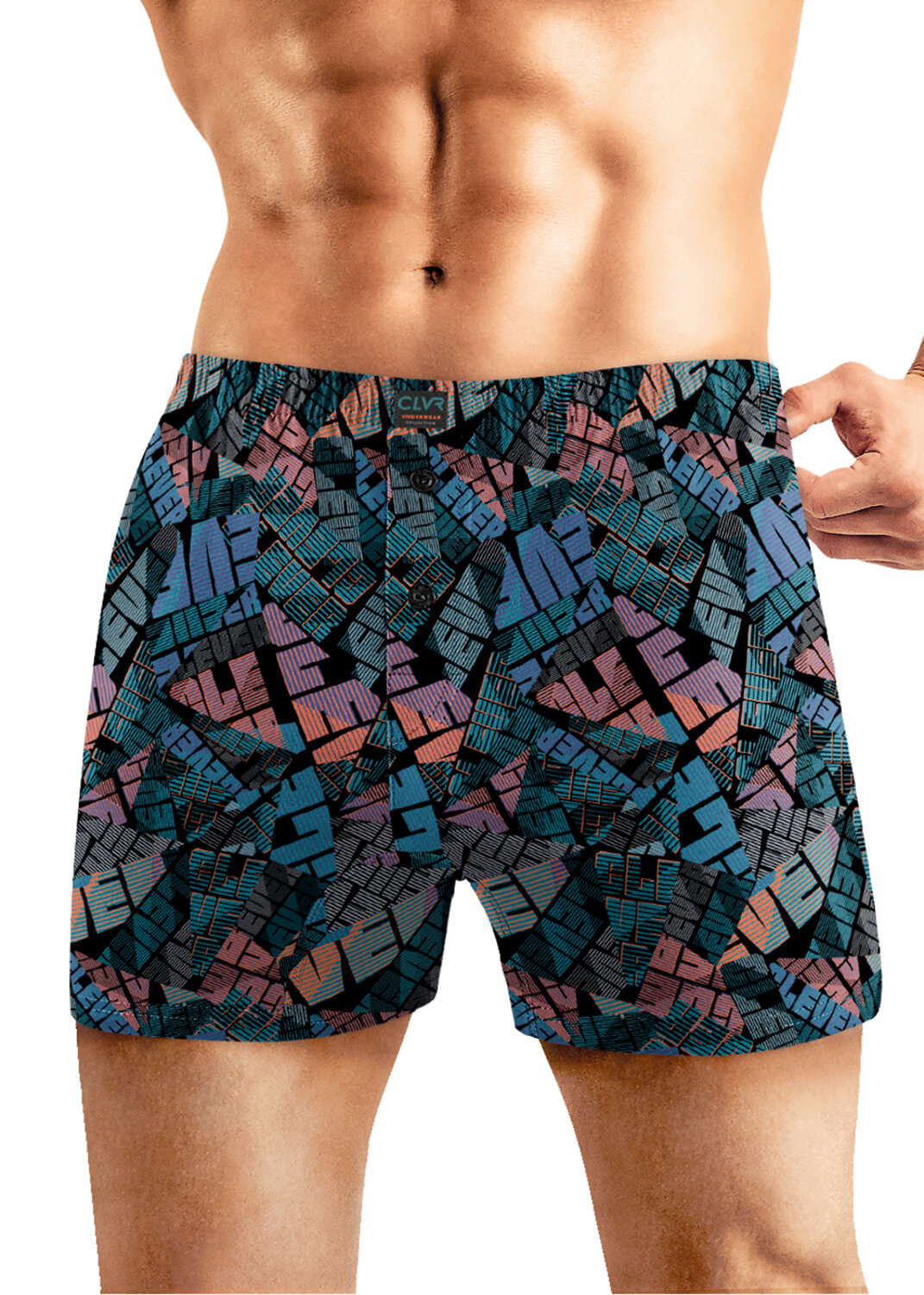 CLEVER Трусы 578961 MBX560211 чёрный/т.бирюзовый