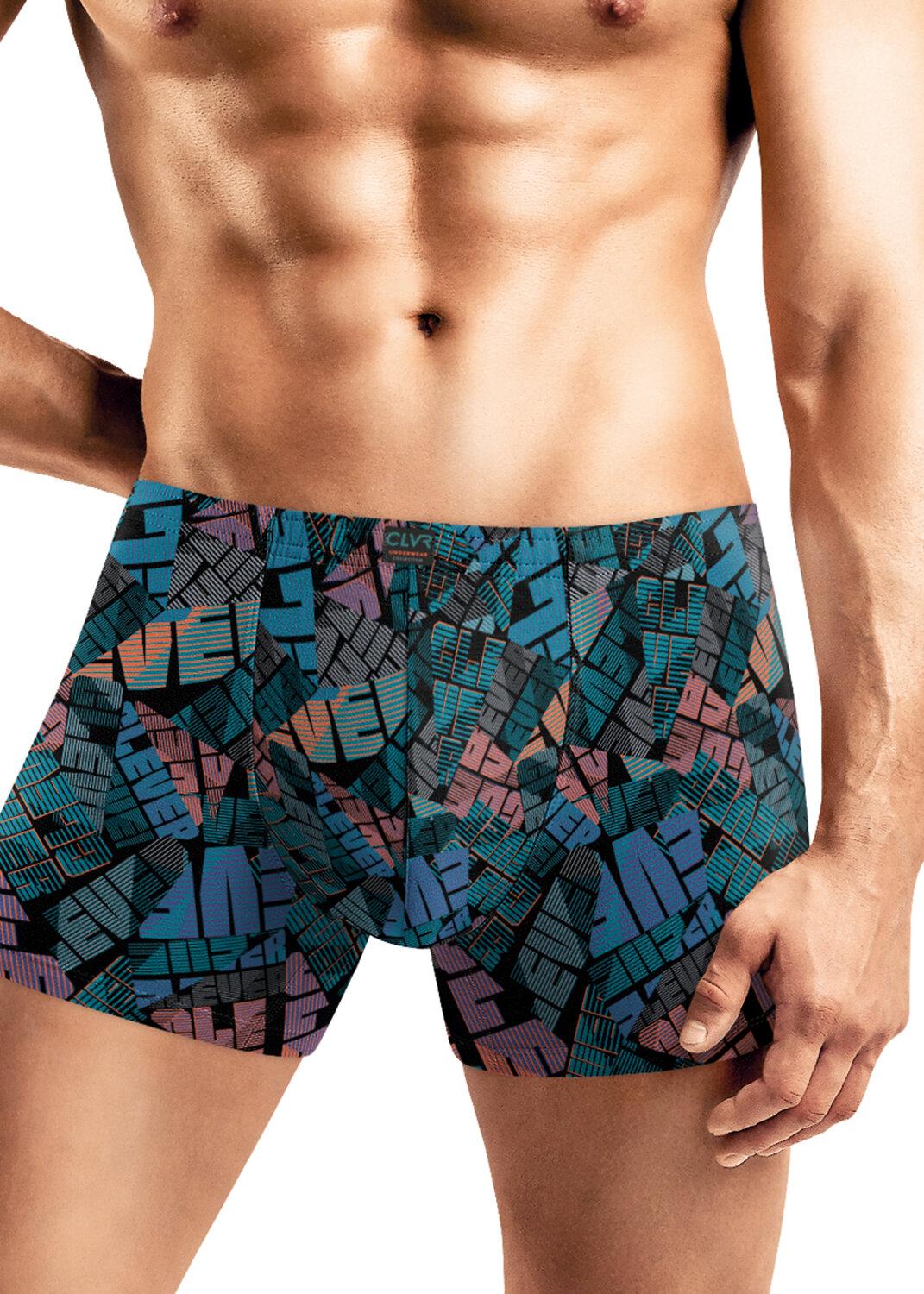 CLEVER Трусы 578963 MSH560211 чёрный/т.бирюзовый