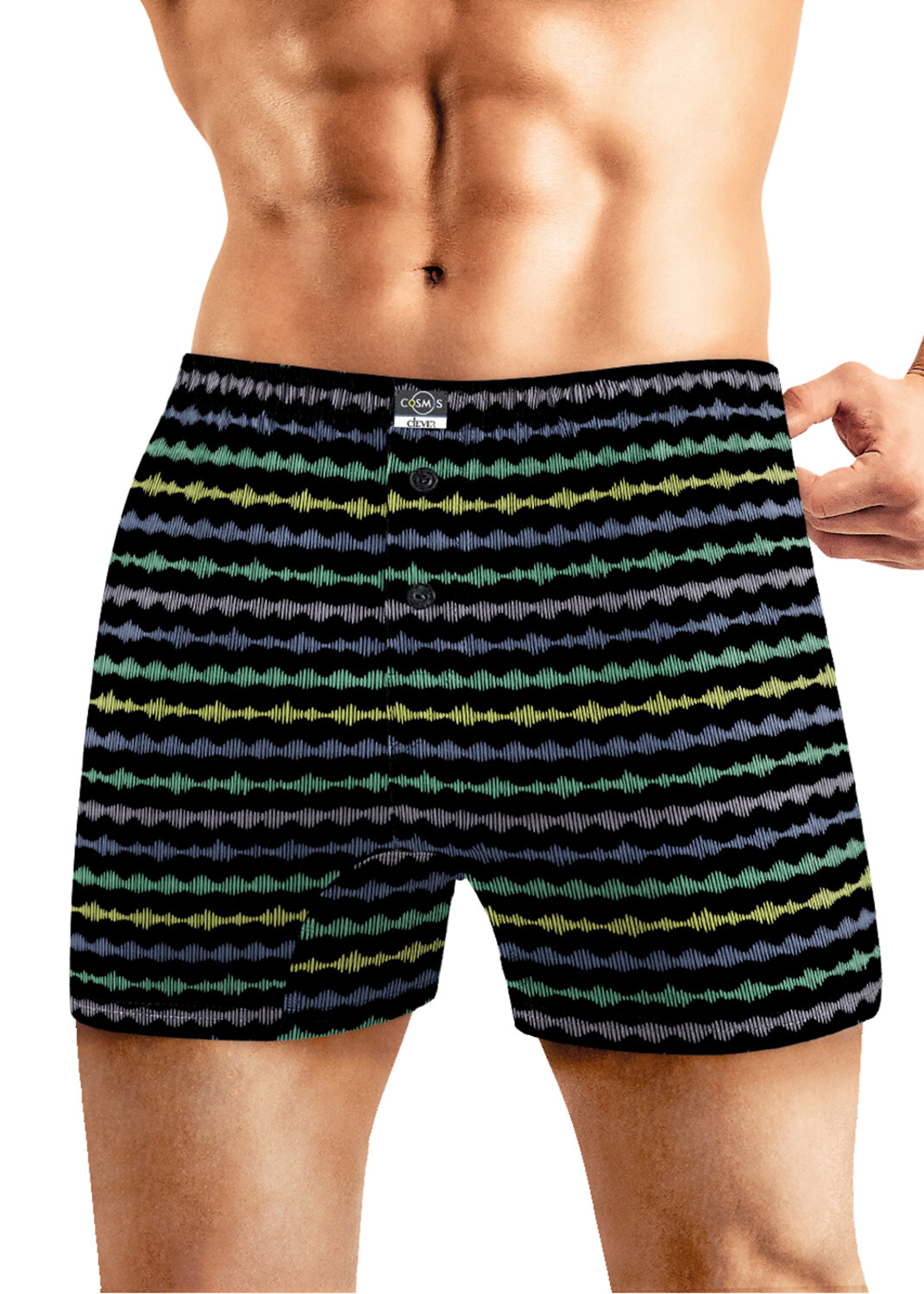 CLEVER Трусы 578969 MBX560321 чёрный/св.синий