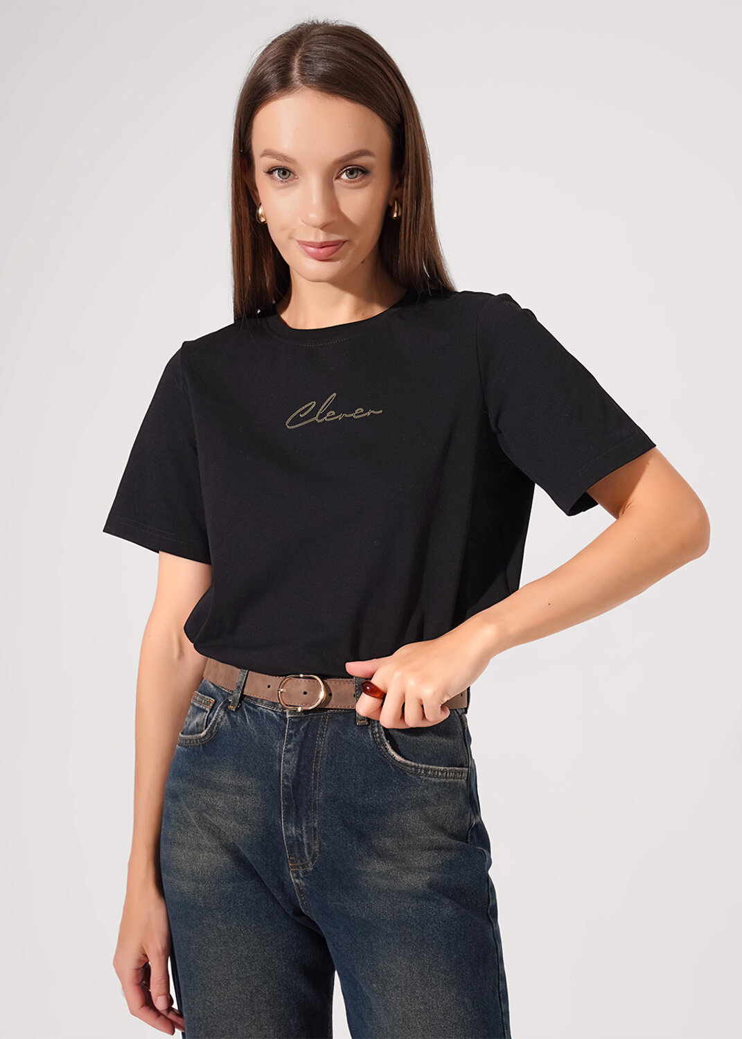 CLEVER Футболка 578984 366462г_п чёрный