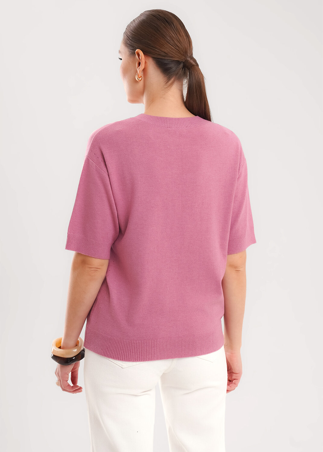 CLEVER Джемпер 578992 364608вн т.розовый