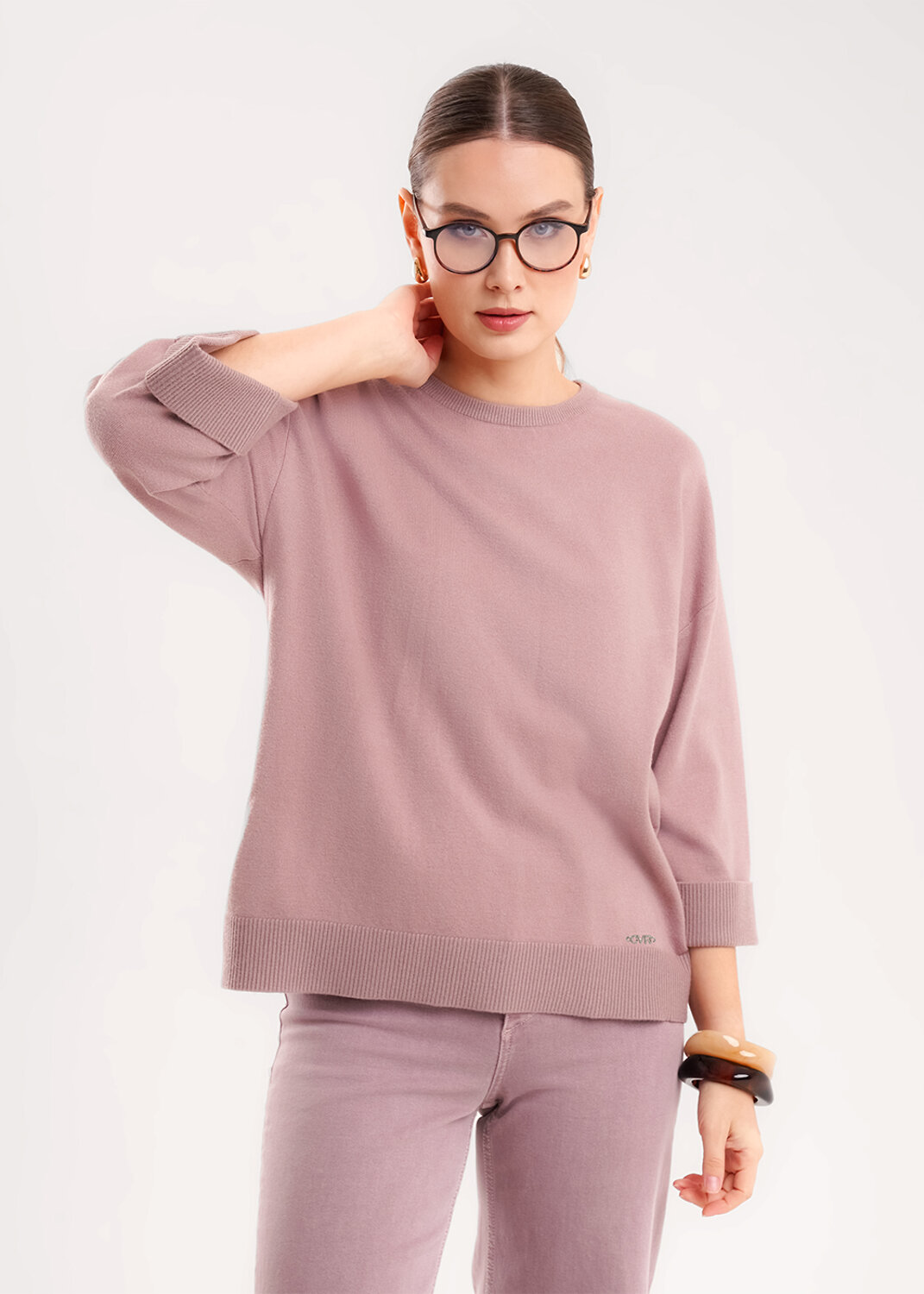 CLEVER Джемпер 578993 364609вн кофейный