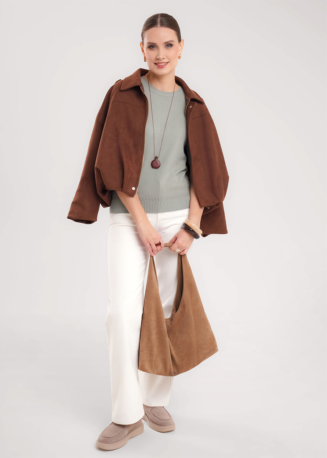 CLEVER Джемпер 578997 364610вн св.хаки