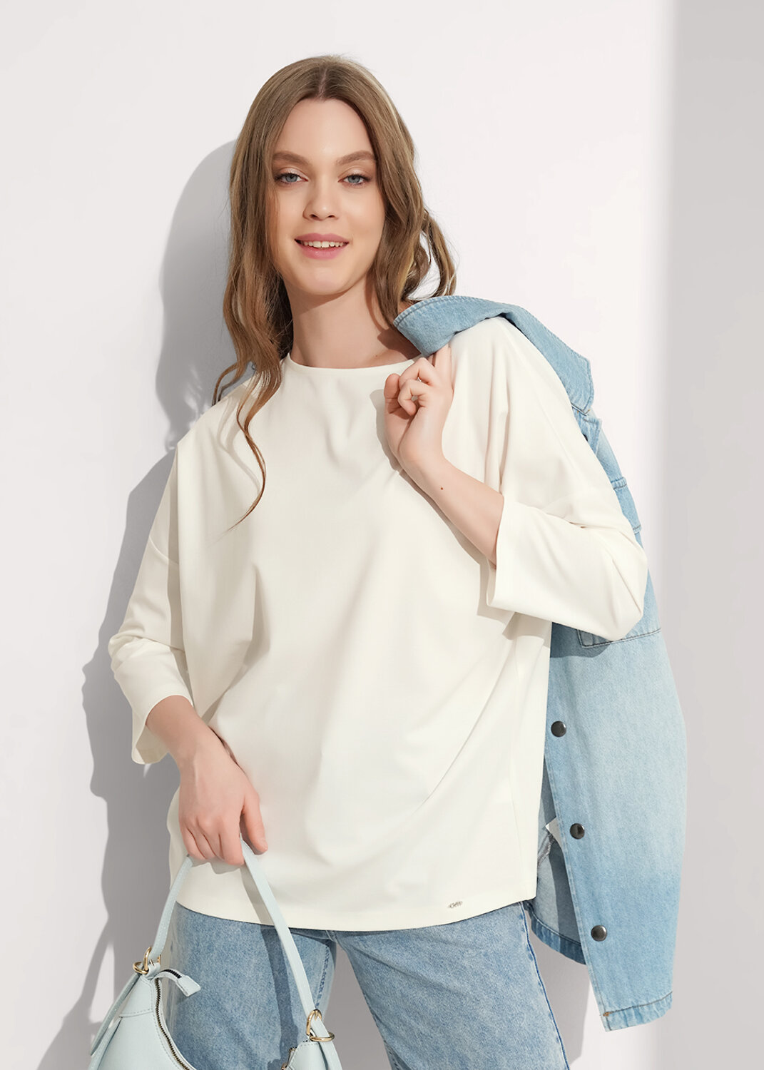 CLEVER Джемпер 579001 367062ии молочный