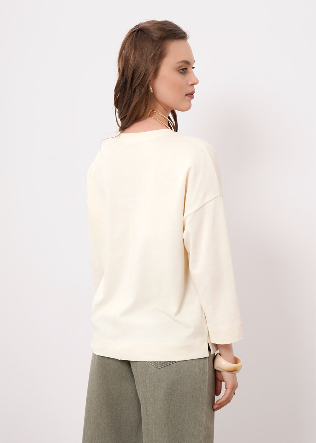 CLEVER Фуфайка 579002 266704кдт молочный