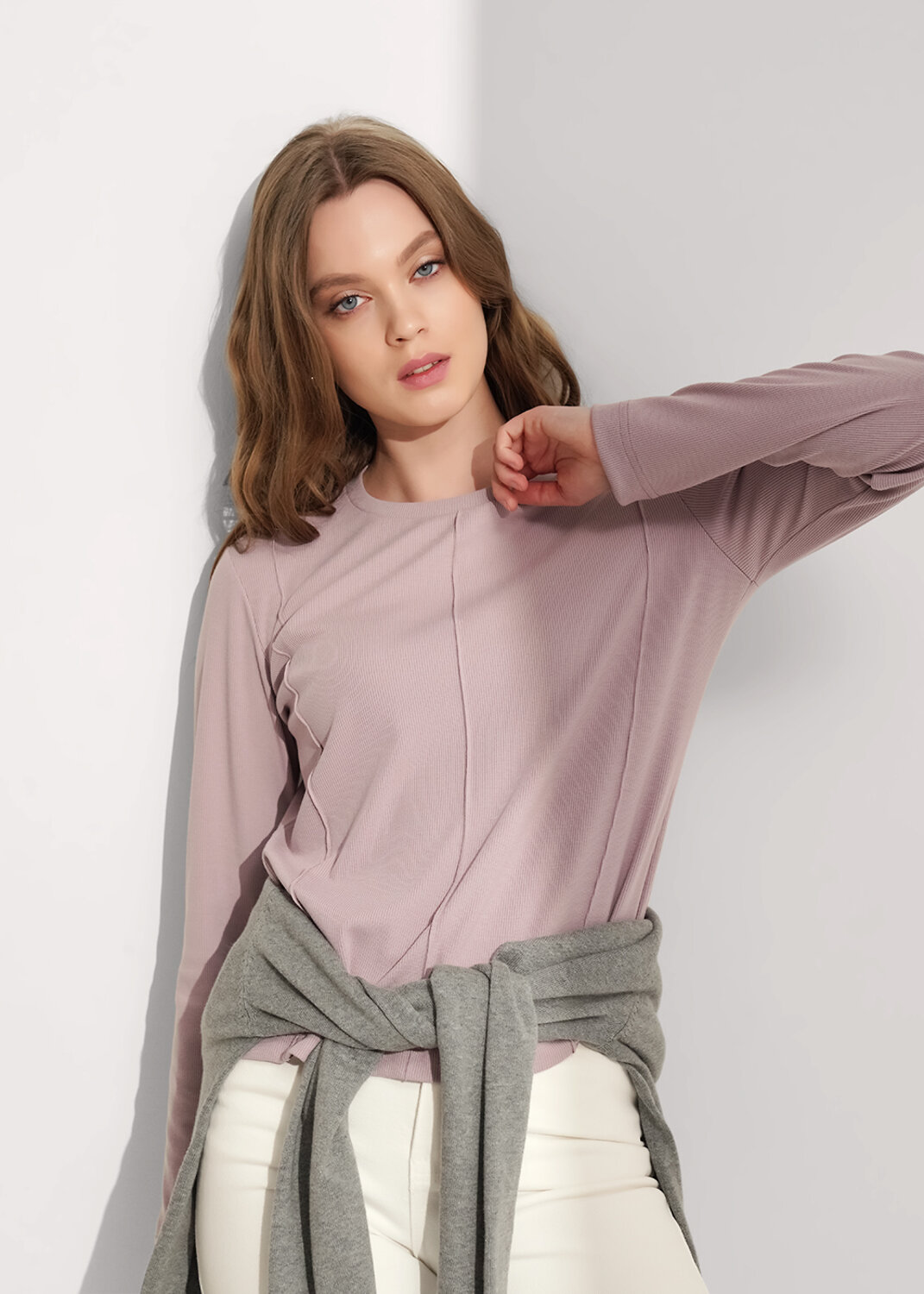 CLEVER Фуфайка 579009 367063шв св.розовый