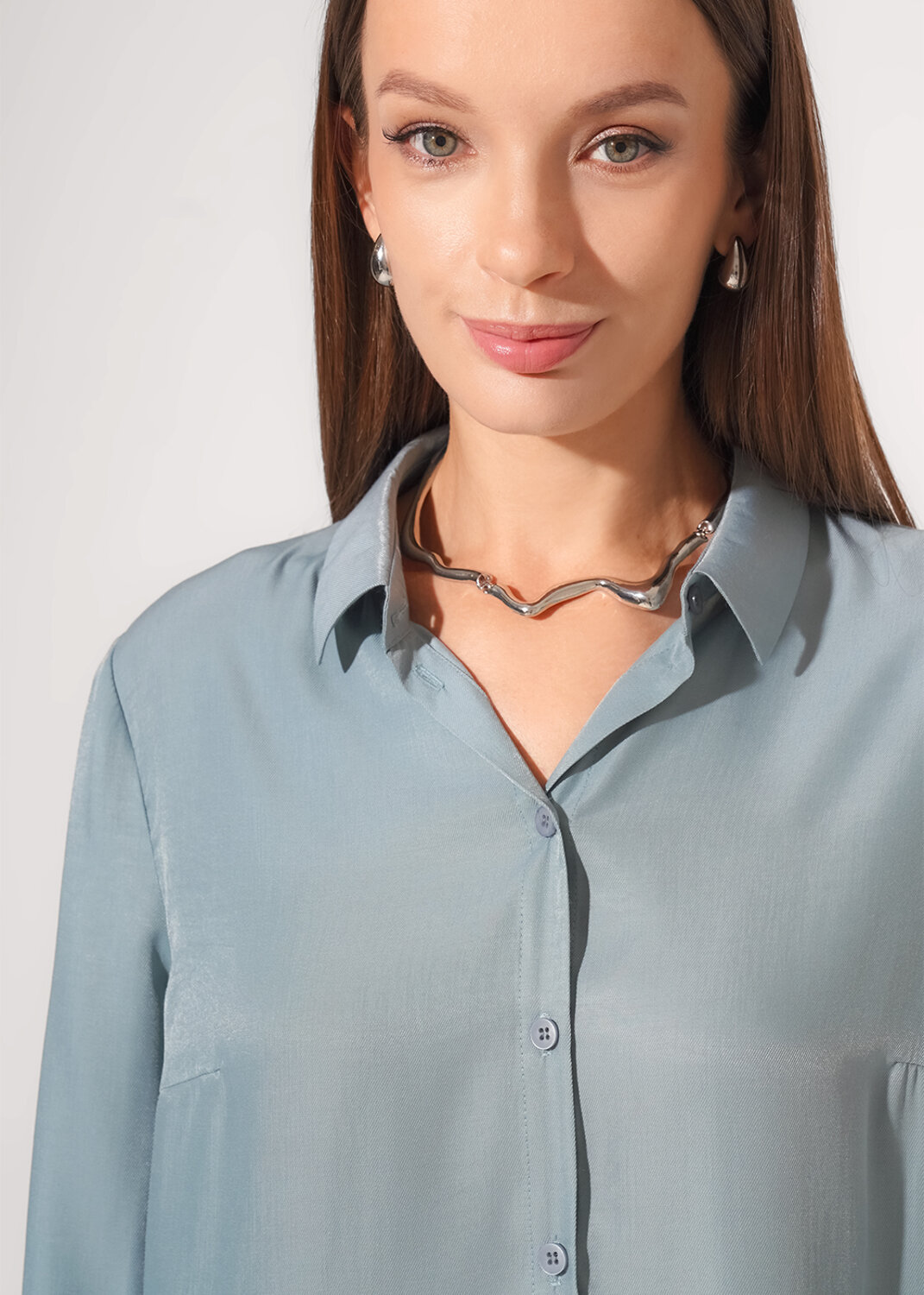 CLEVER Блузка 579015 363260шп зелёный