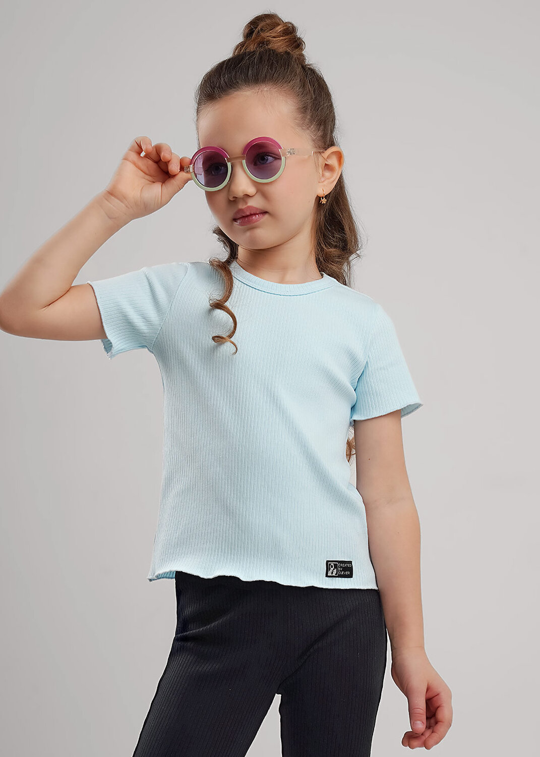 CLEVER Футболка 579082 867279шл св.голубой