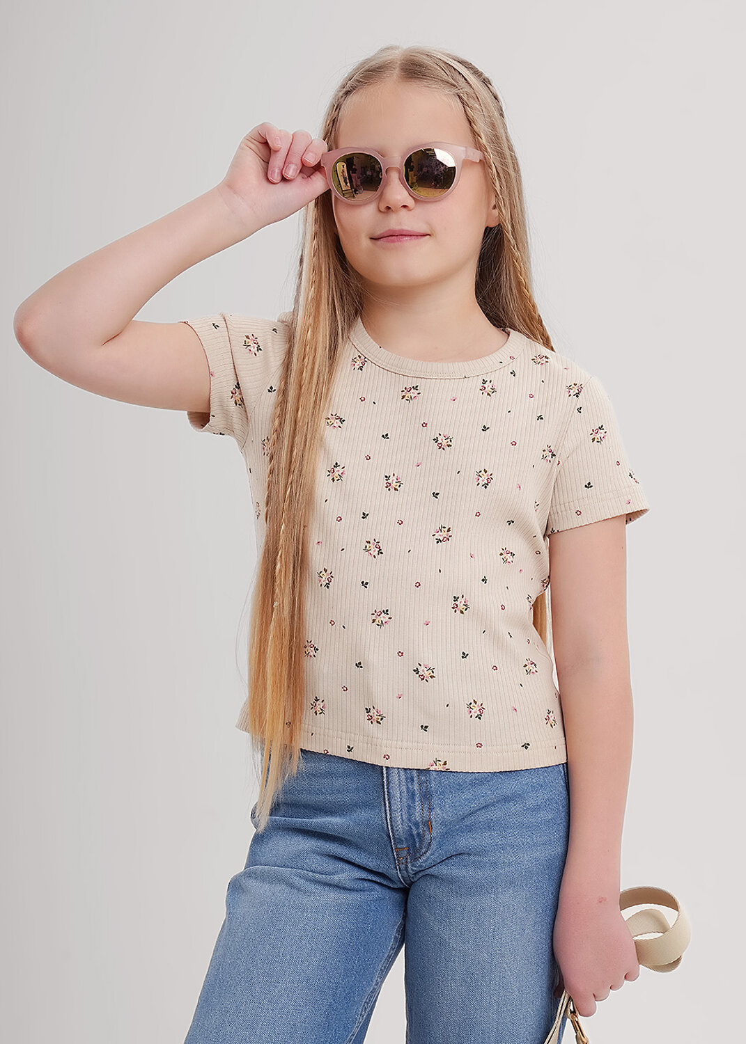 CLEVER Футболка 579084 867268шлн бежевый/зелёный