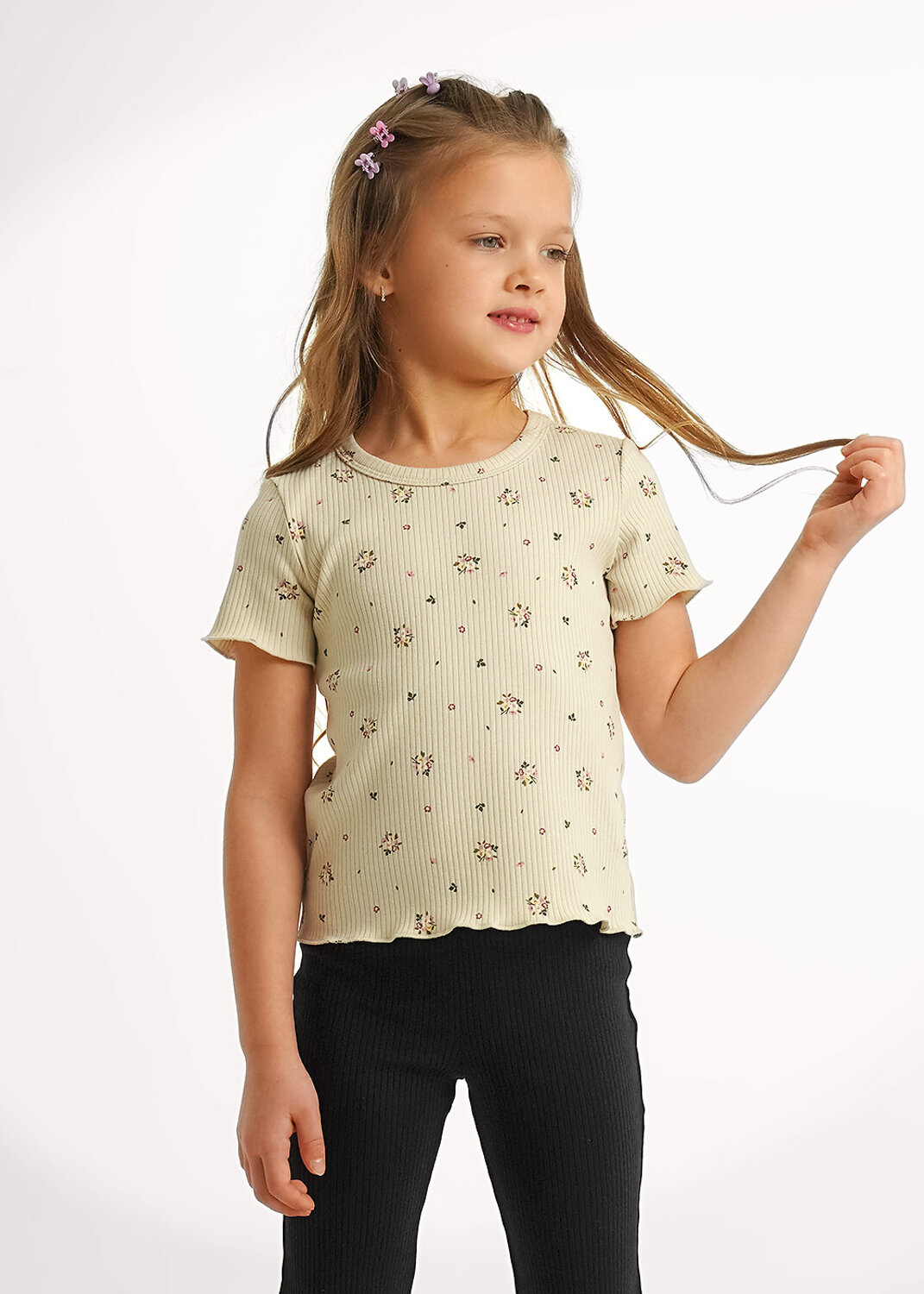 CLEVER Футболка 579086 867269шлн бежевый/зелёный