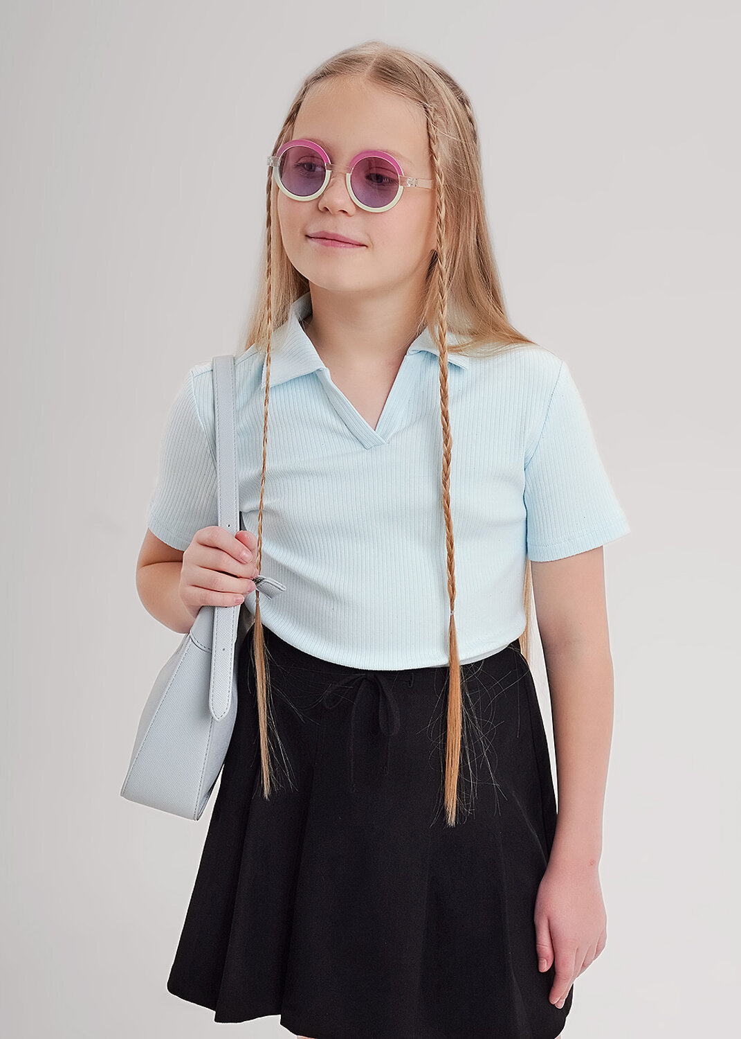 CLEVER Джемпер 579089 867266шл св.голубой