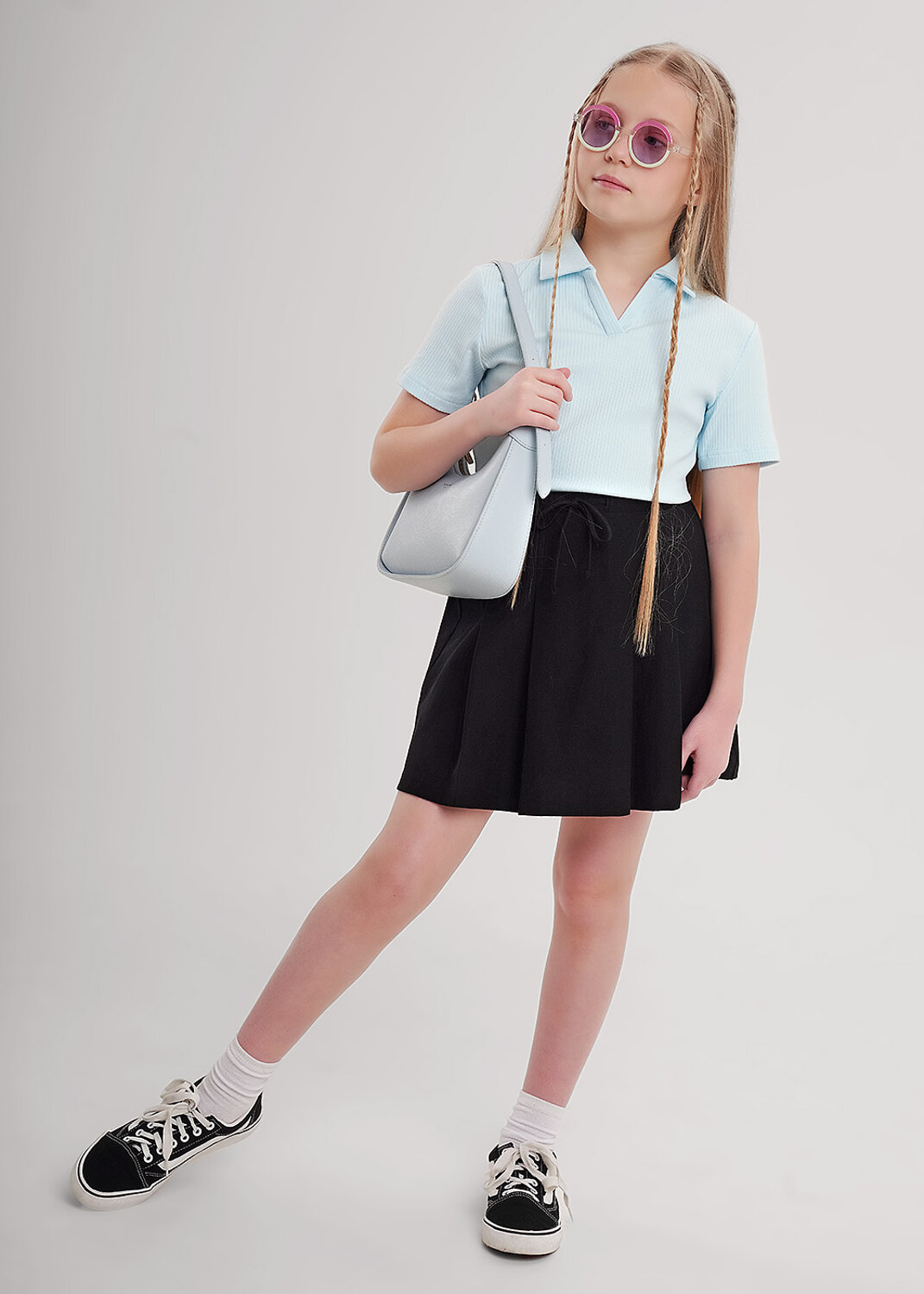 CLEVER Джемпер 579089 867266шл св.голубой