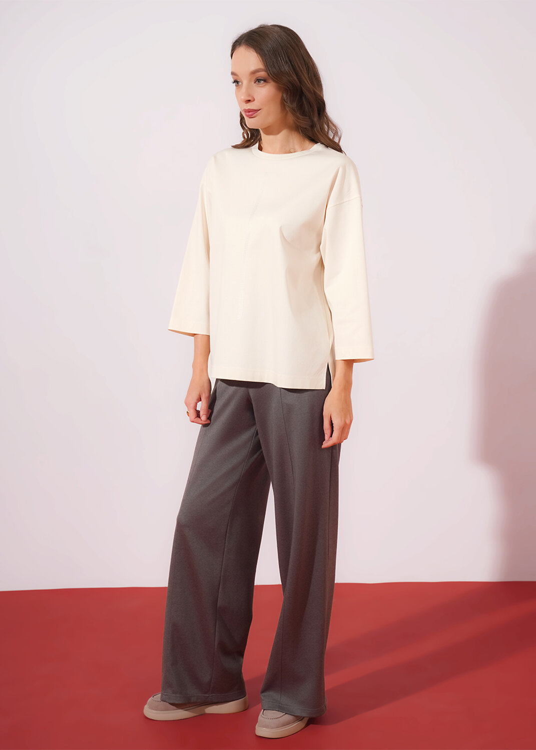 CLEVER Джемпер 579104 267081/196и_п молочный