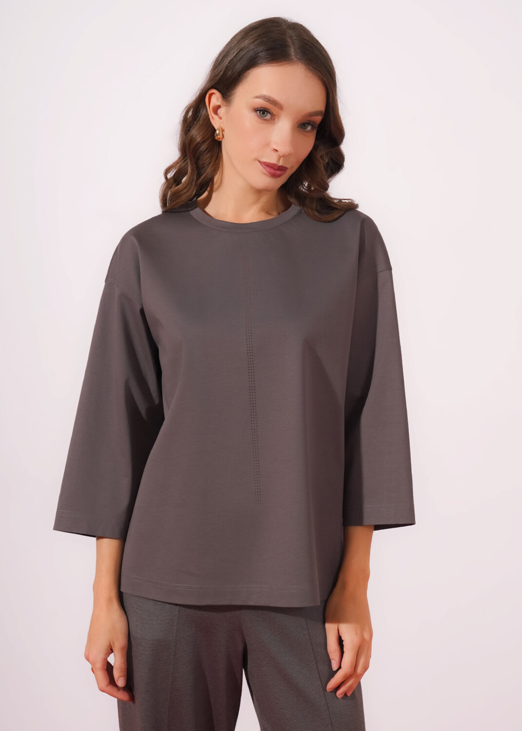 CLEVER Джемпер 579105 267081/196и_п кофейный