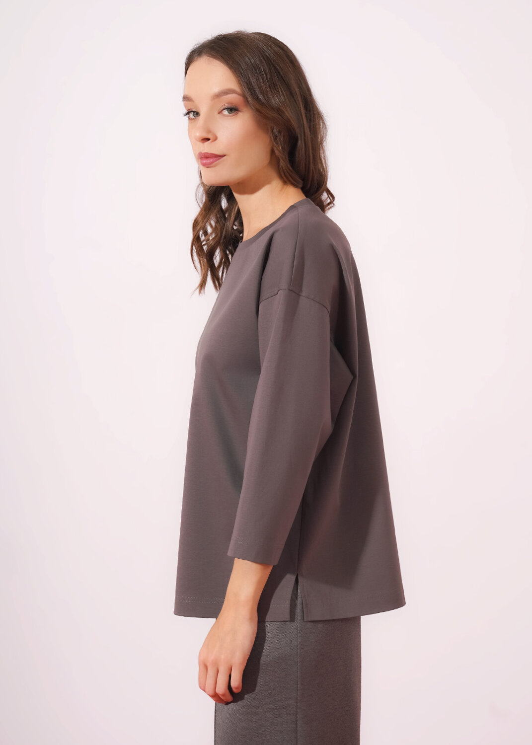 CLEVER Джемпер 579105 267081/196и_п кофейный