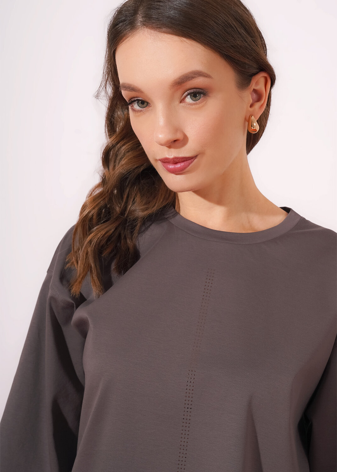 CLEVER Джемпер 579105 267081/196и_п кофейный