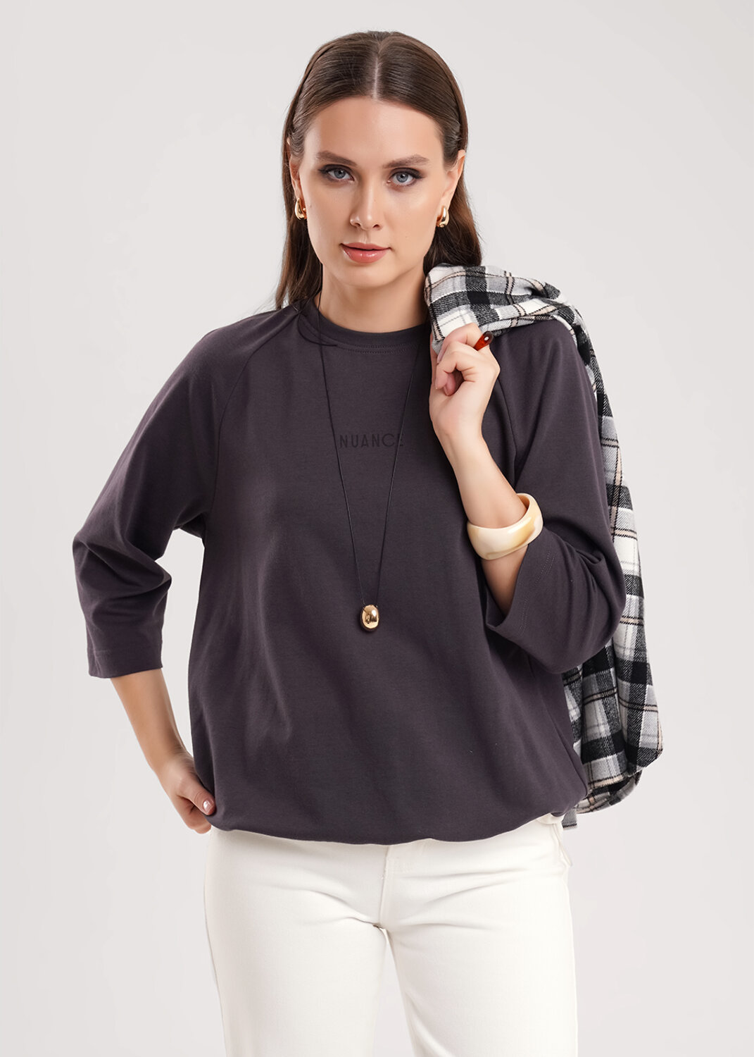 CLEVER Джемпер 579108 267089/195ли_п т.серый