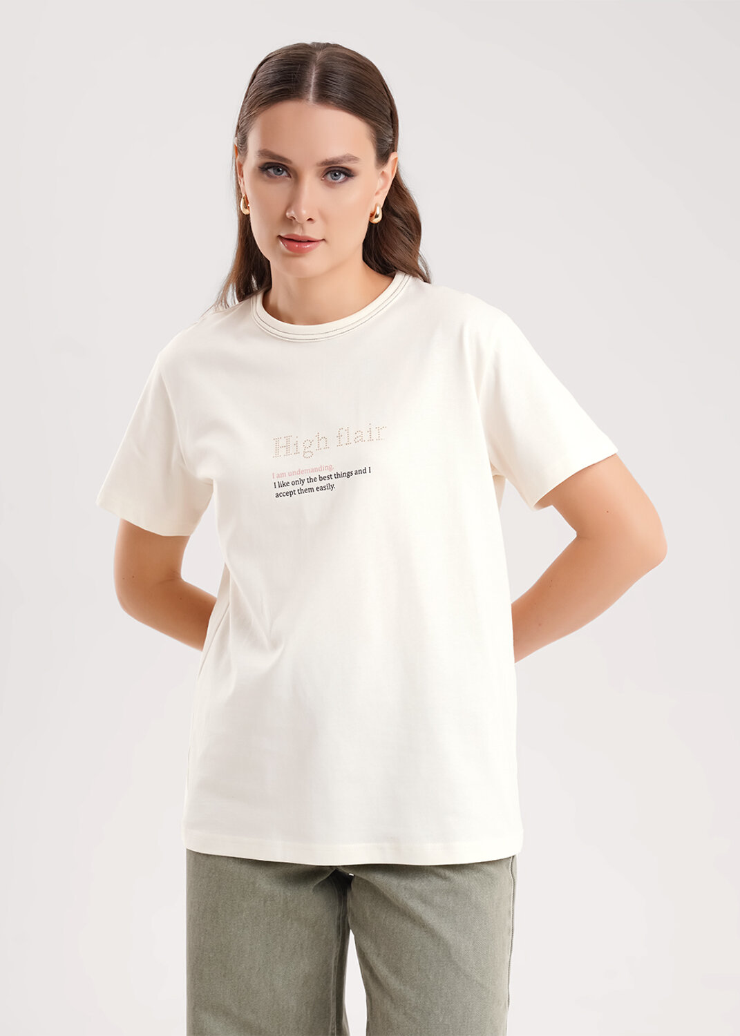 CLEVER Футболка 579111 267087/195кк_п молочный