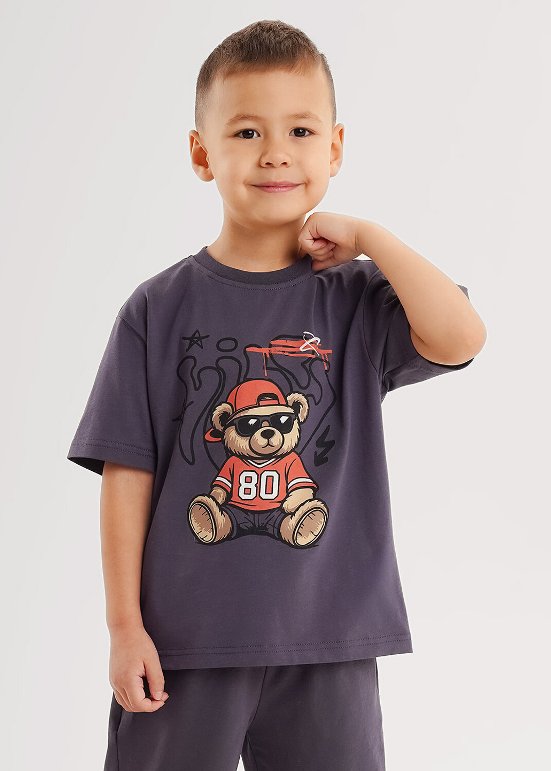 CLEVER Футболка 579131 865769кд_п т.серый