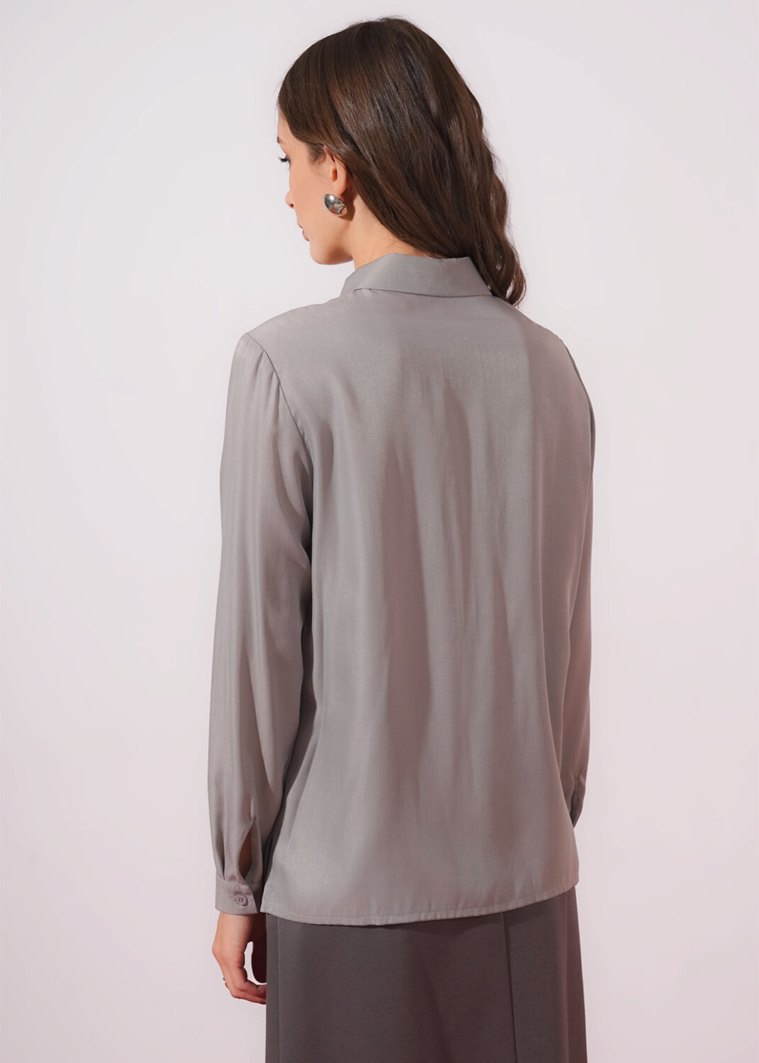 CLEVER Блузка 579147 263260/196шп серый