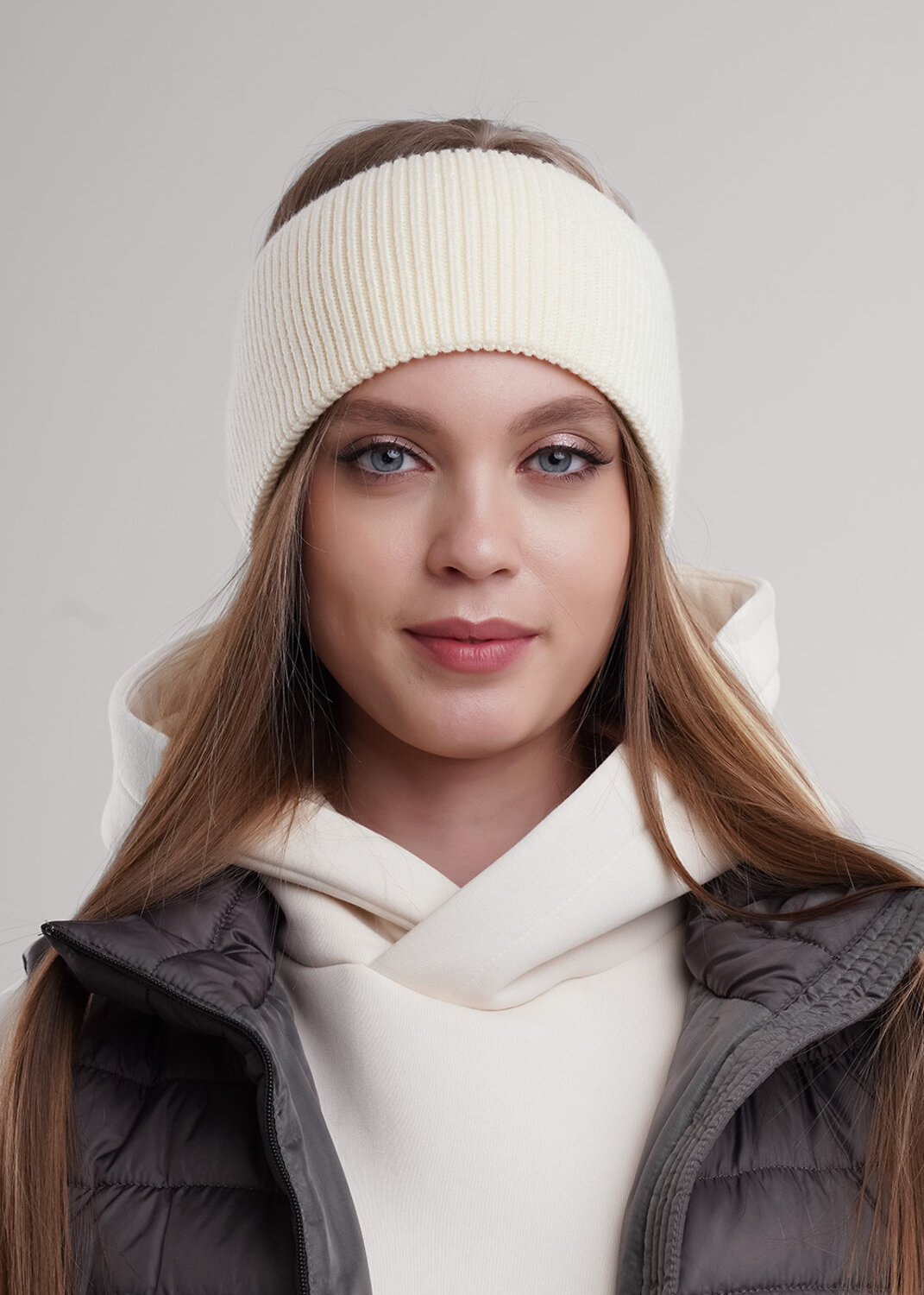 CLEVER Повязка на голову 579153 564632вн молочный