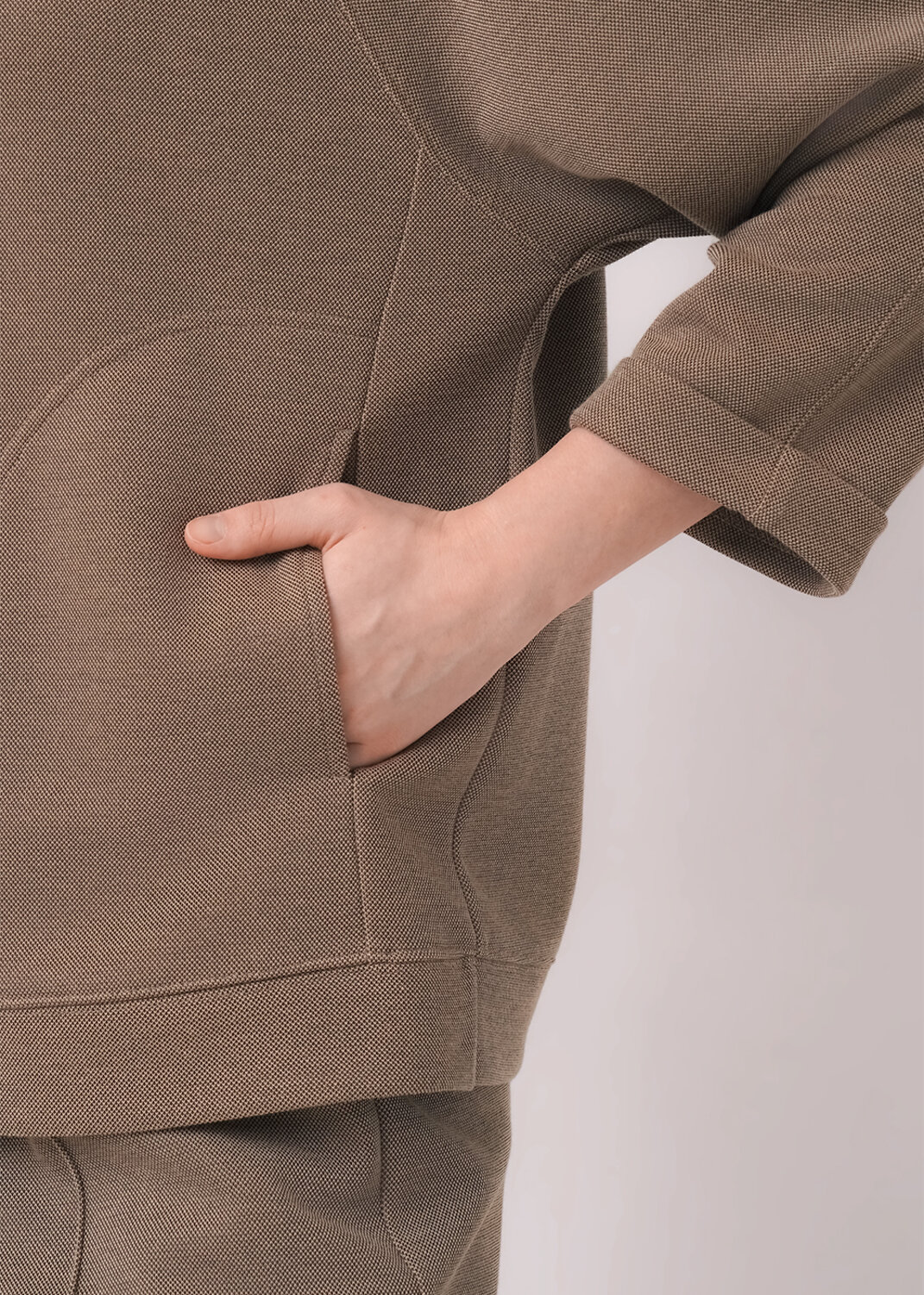 CLEVER Джемпер 579159 267103/195зэж св.коричневый/т.серый