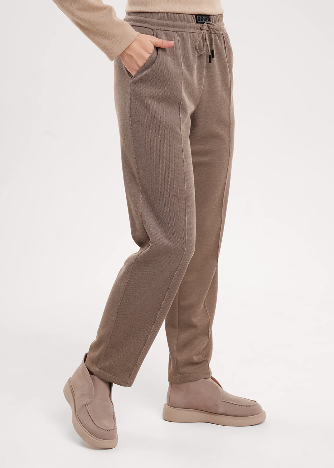 CLEVER Брюки 579160 267101/195зэж св.коричневый/т.серый