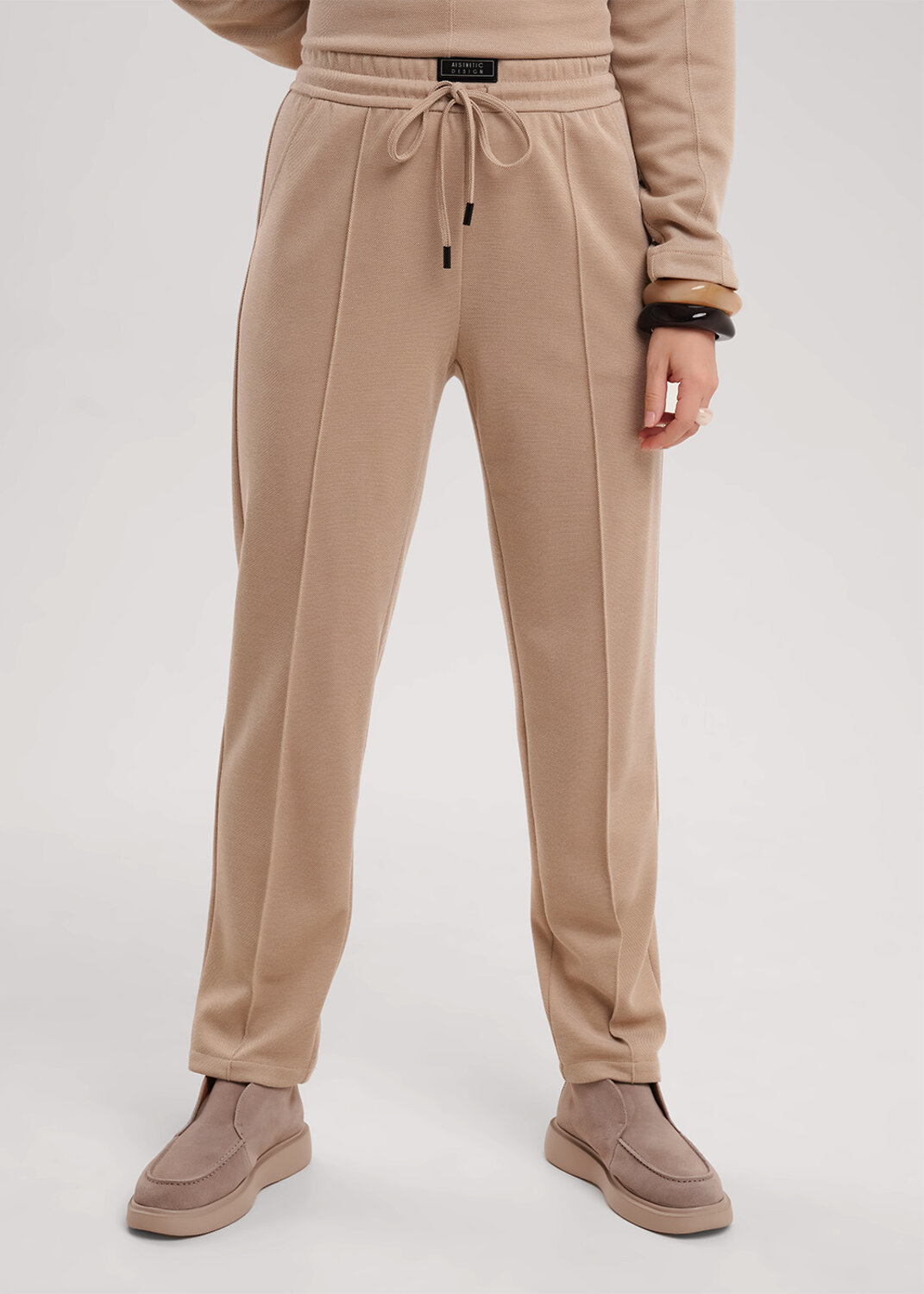 CLEVER Брюки 579161 267101/195зэж бежевый/св.коричневый