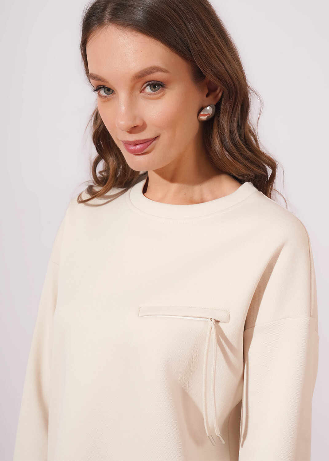 CLEVER Джемпер 579164 267098/196д молочный