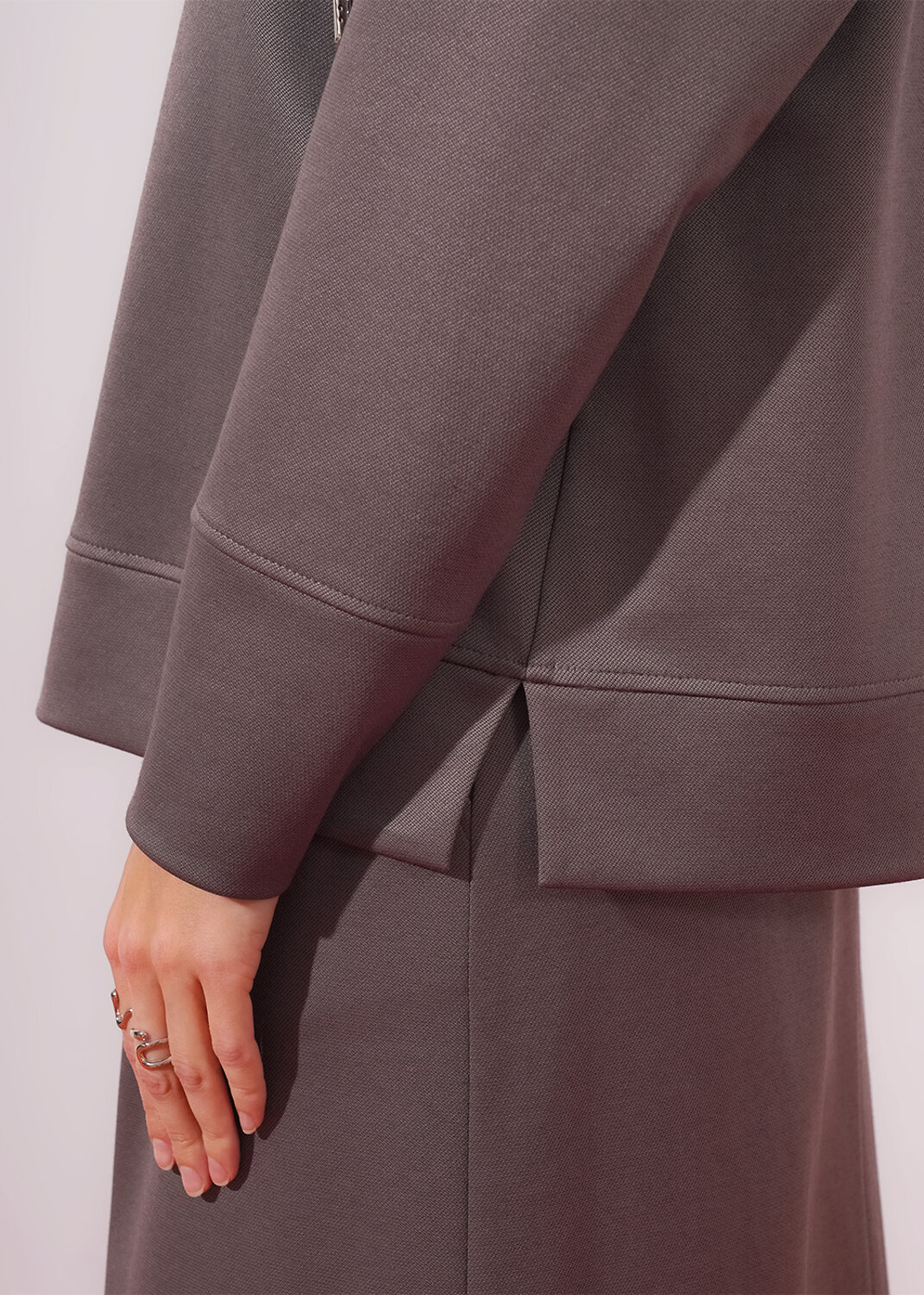 CLEVER Джемпер 579165 267098/196д кофейный/т.серый