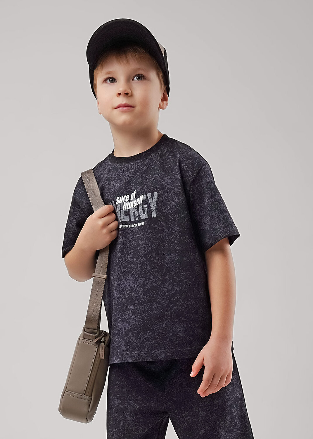 CLEVER Футболка 579183 865769/10кдн_п1 т.серый/чёрный