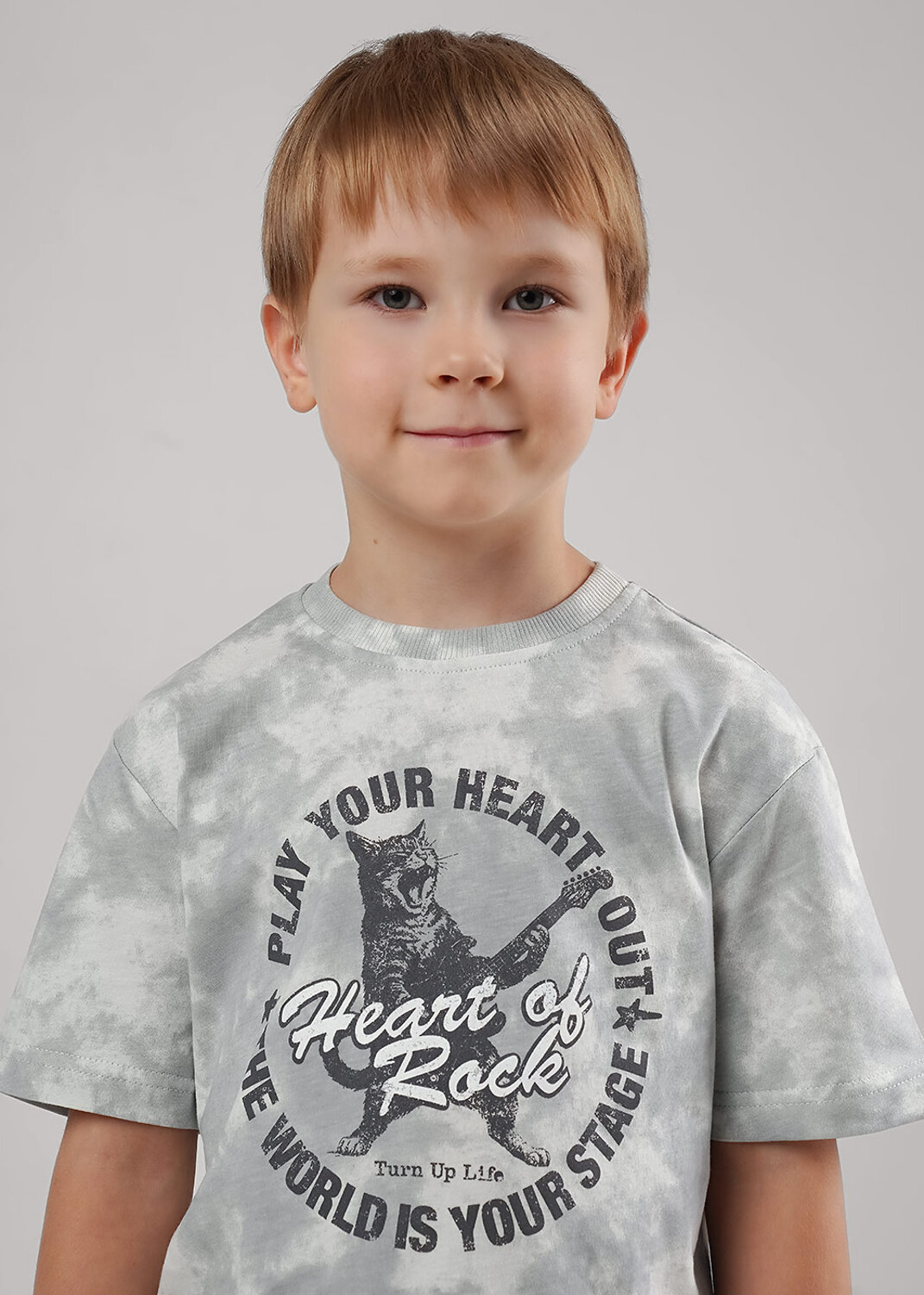 CLEVER Футболка 579184 865769/10кдн_п1 св.серый/серый