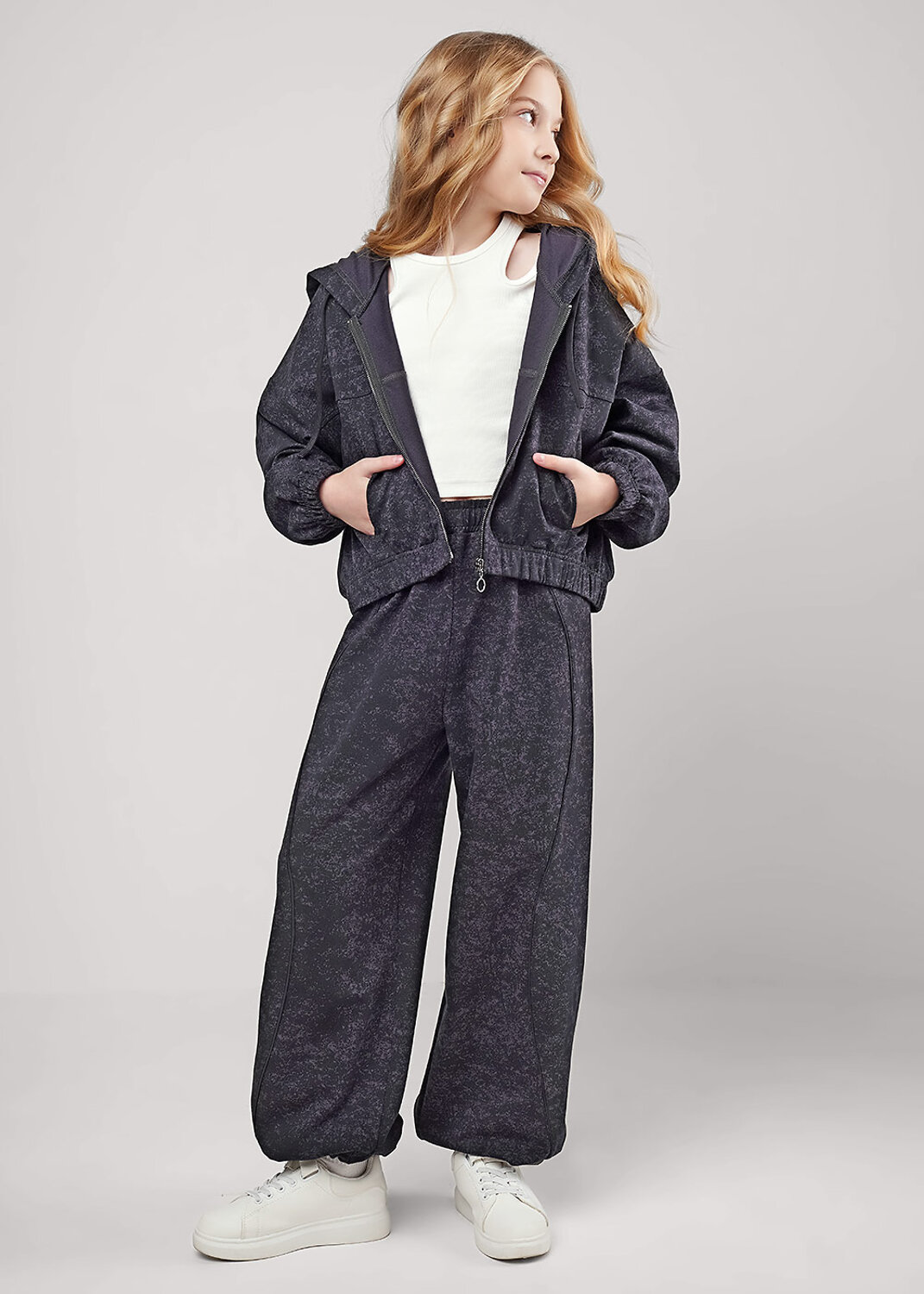 CLEVER Брюки 579201 867305/11ун т.серый/чёрный