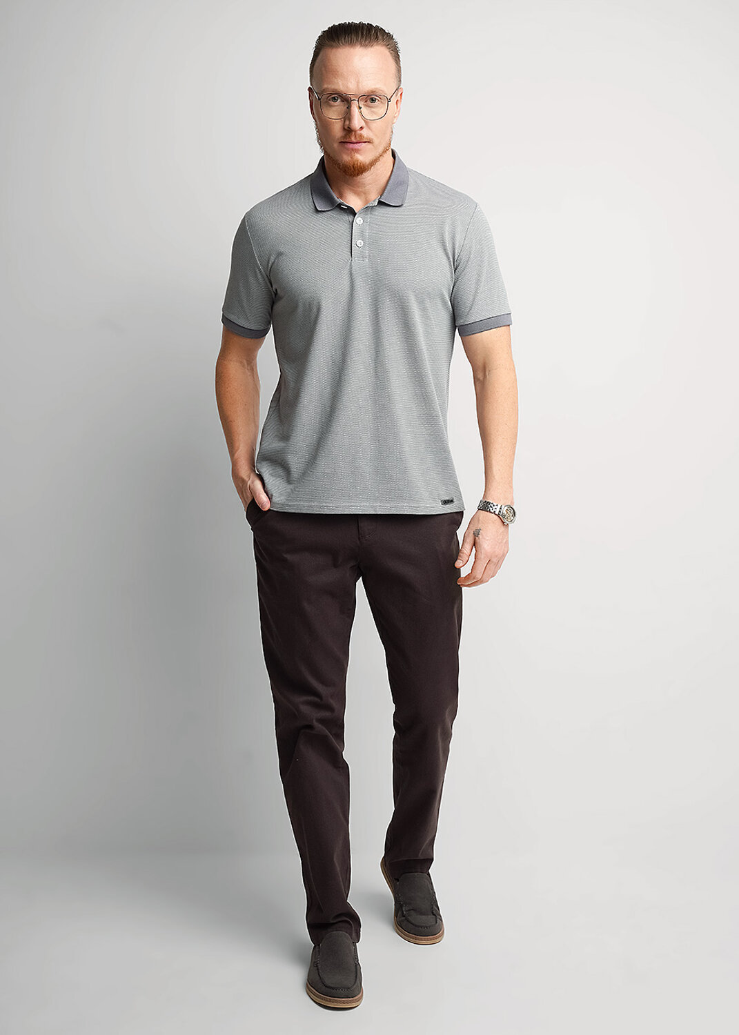 CLEVER Джемпер 579209 562655/04кжн серый/белый