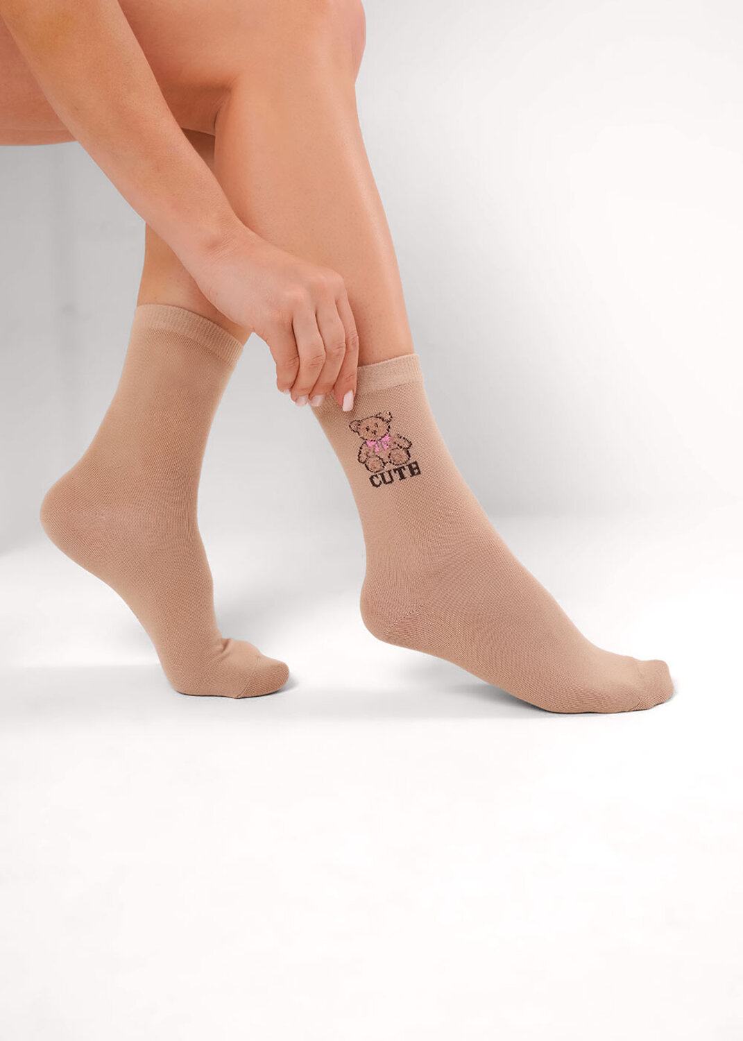 CLEVER Носки 579226 Д5631 т.бежевый