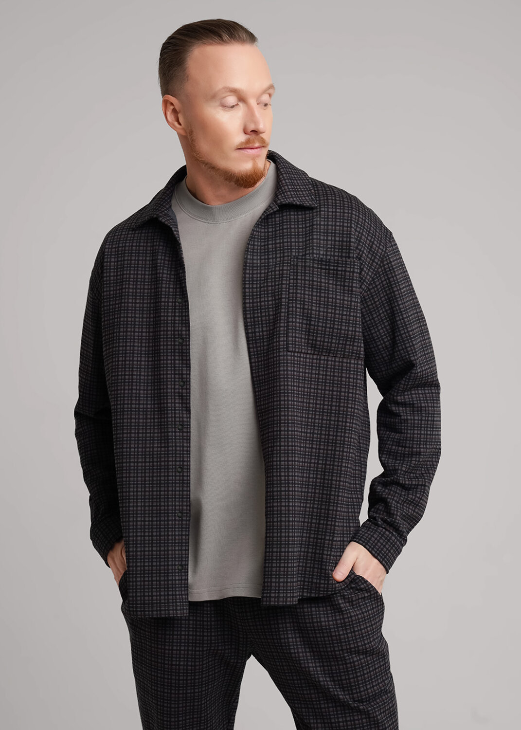 CLEVER Куртка 579234 562508/05ан т.серый/т.коричневый