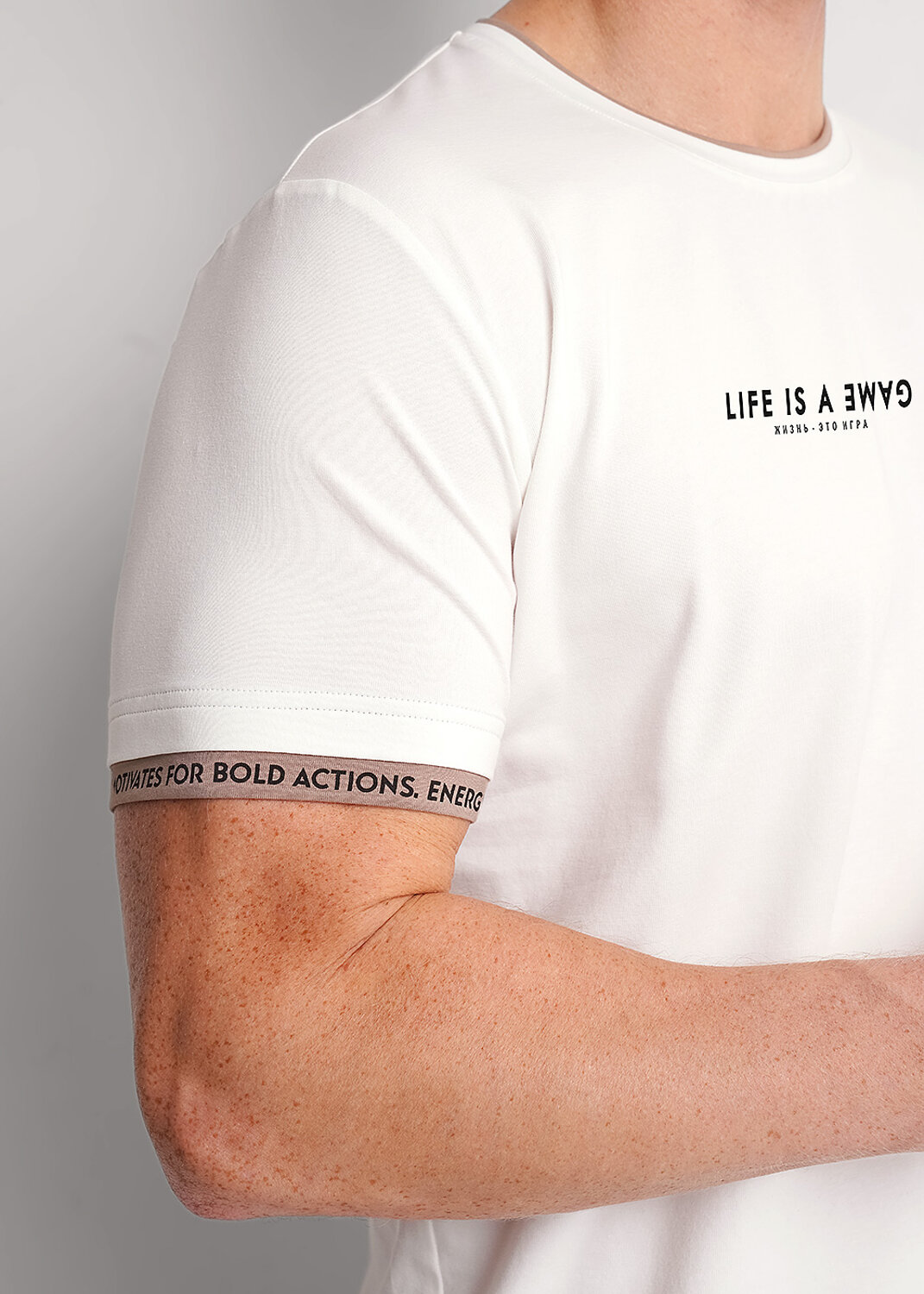 CLEVER Футболка 579241 562144/03г_п молочный/т.бежевый