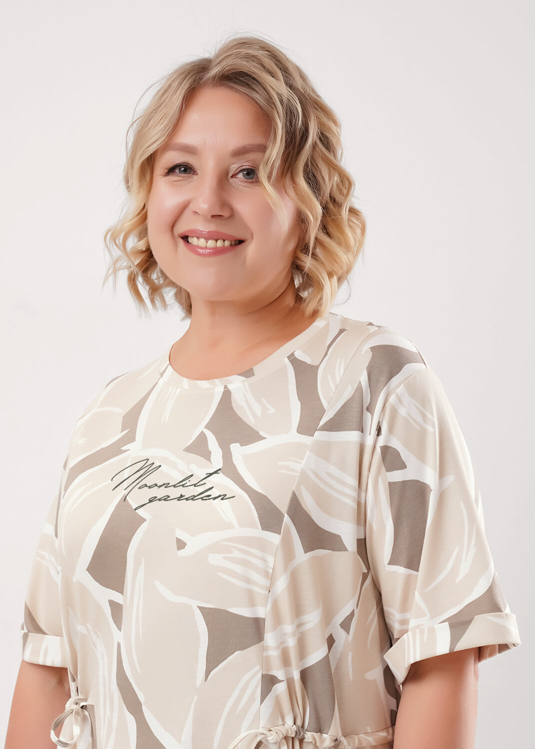 CLEVER Платье 579252 LDR26-1213 св.бежевый/кофейный