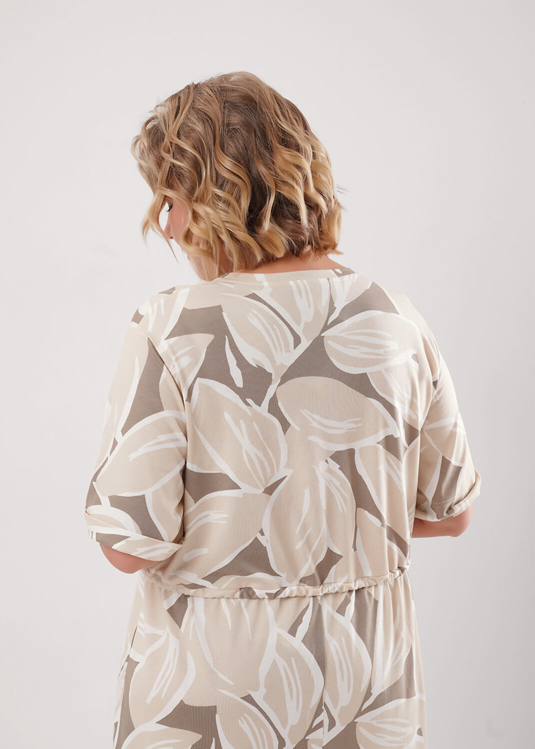 CLEVER Платье 579252 LDR26-1213 св.бежевый/кофейный