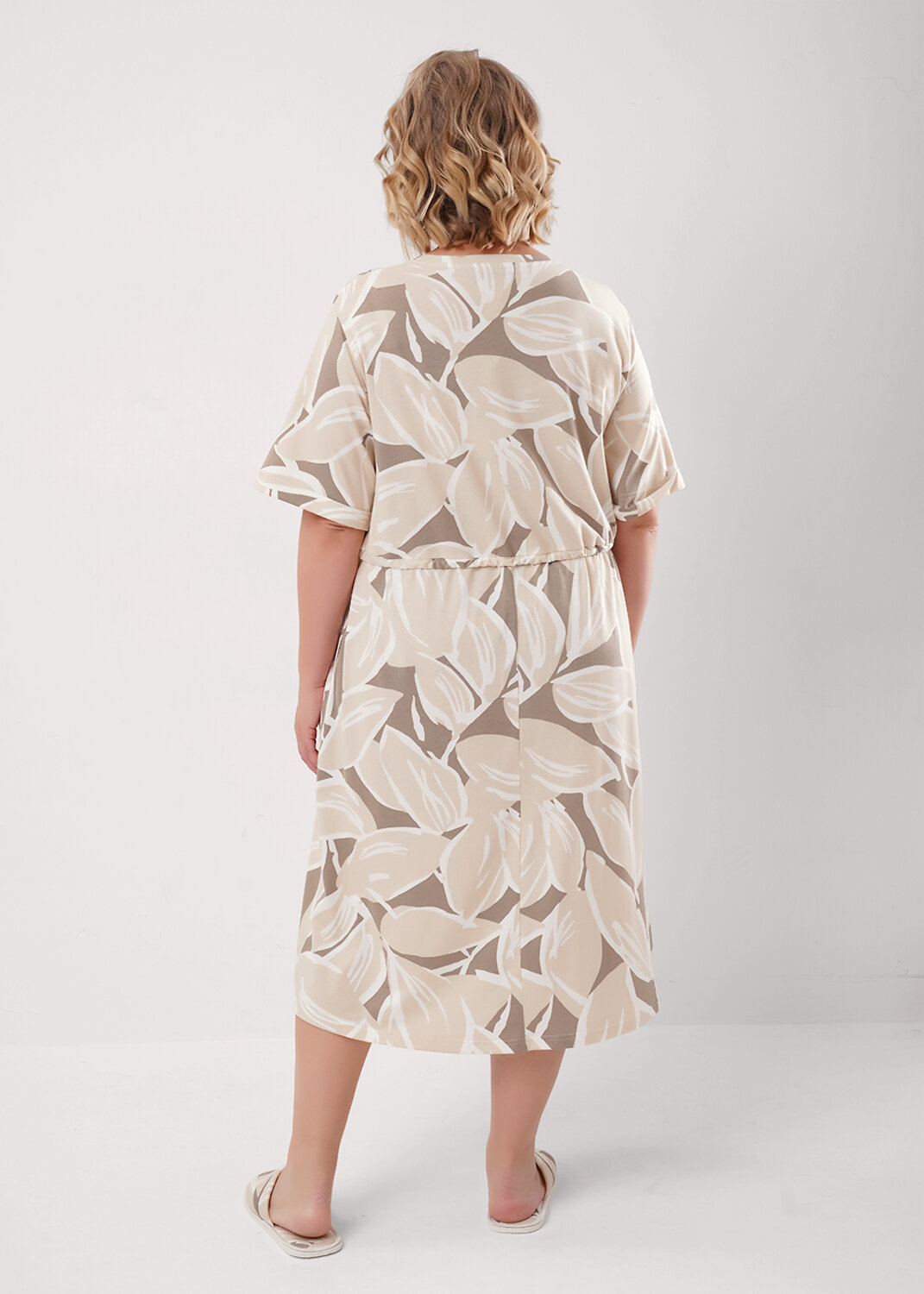 CLEVER Платье 579252 LDR26-1213 св.бежевый/кофейный