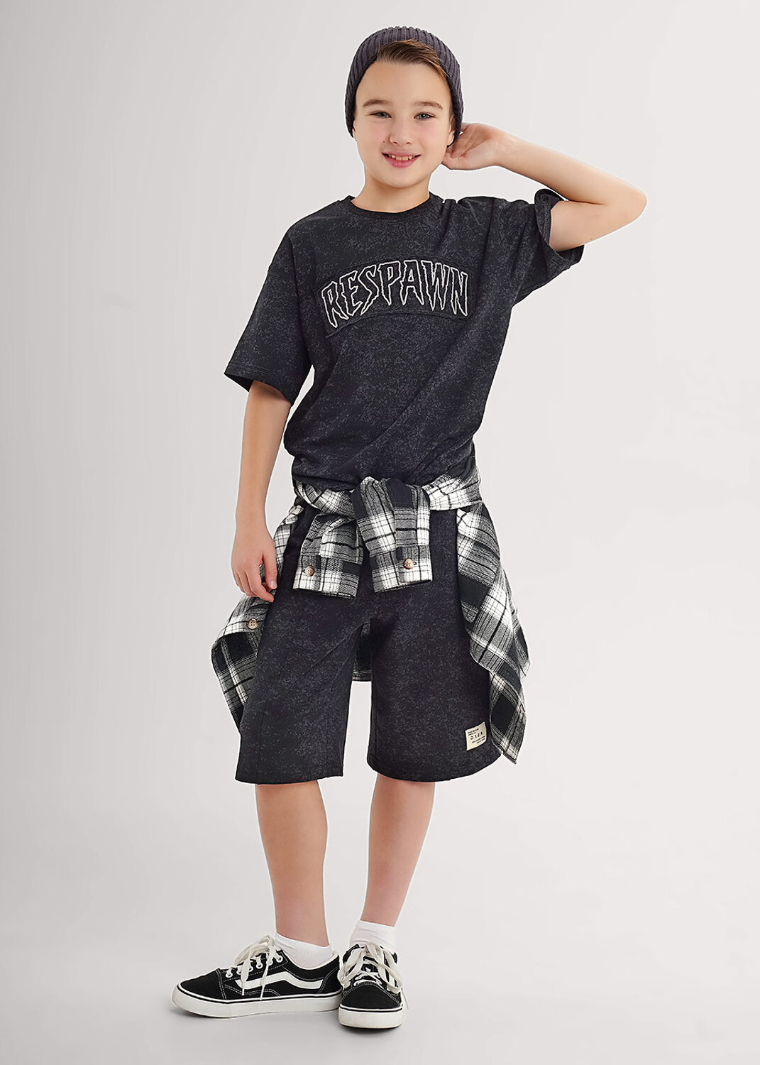 CLEVER Футболка 579262 867310/10кдн_п т.серый/чёрный