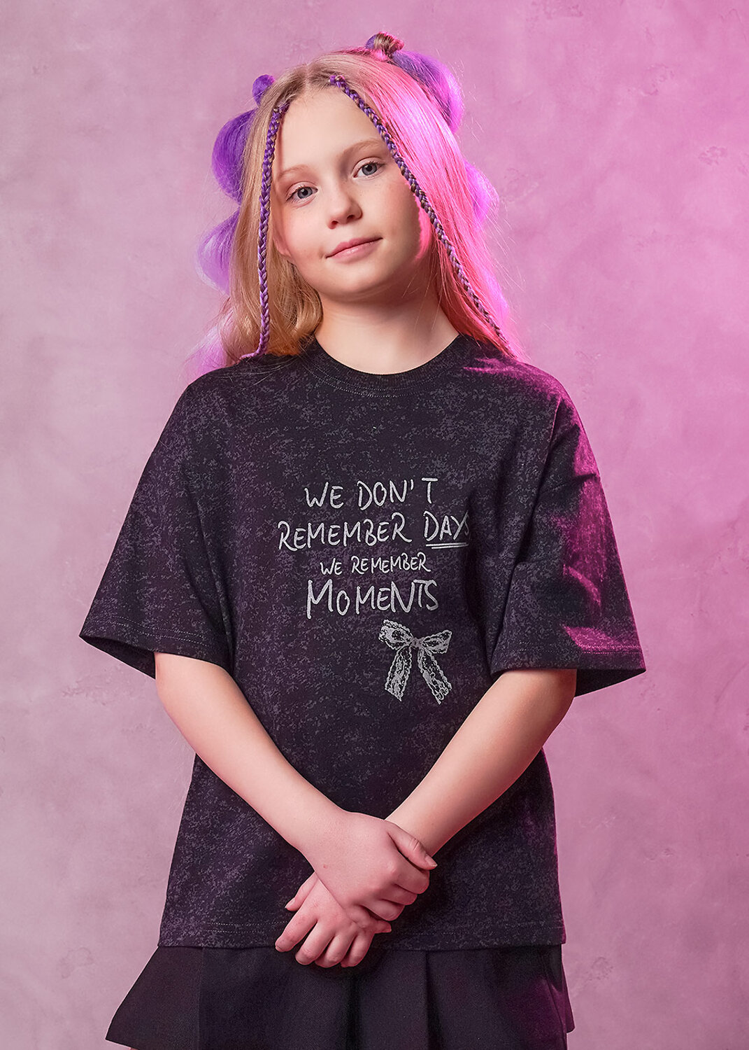 CLEVER Футболка 579263 866885/11кдн_п т.серый/чёрный