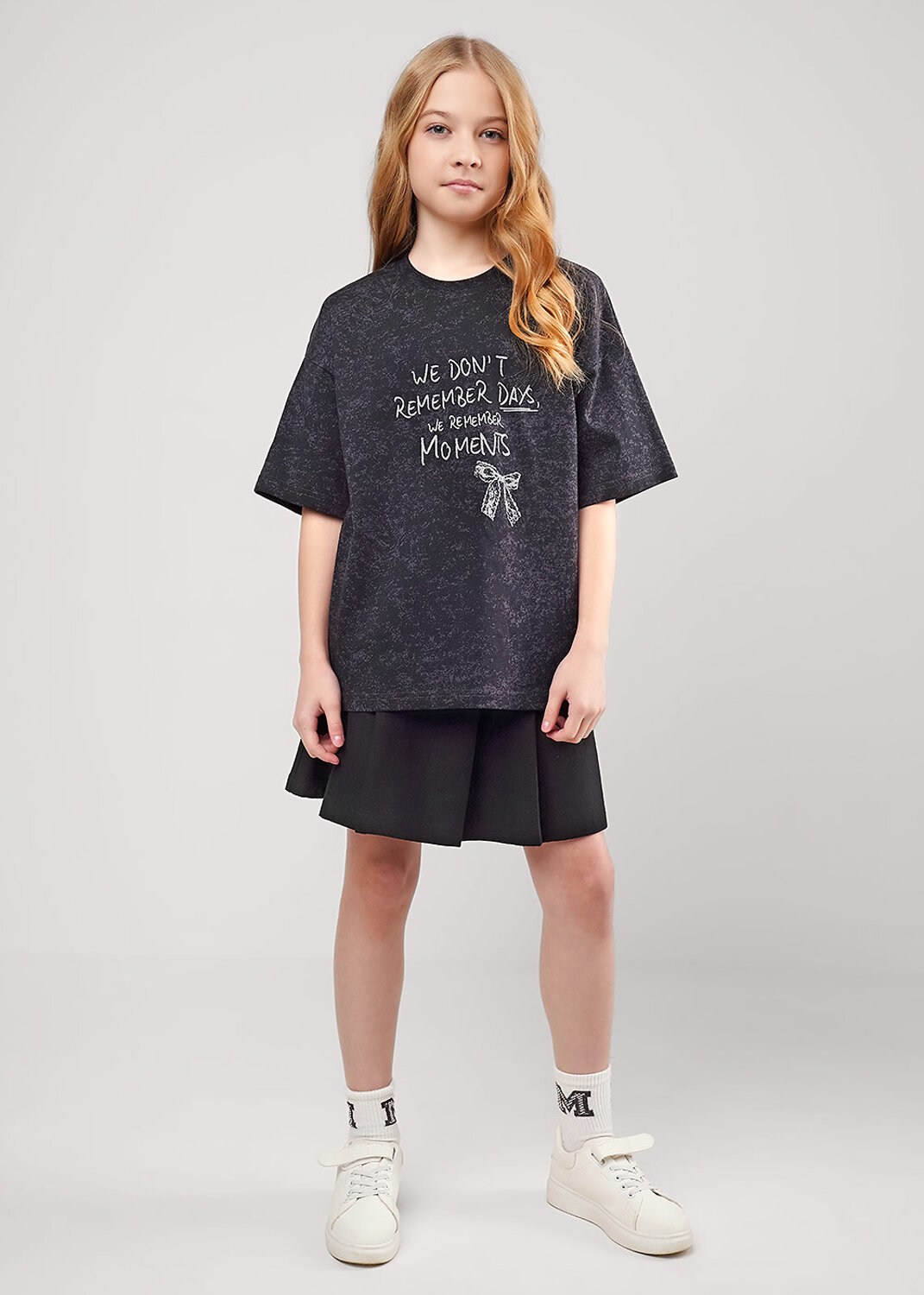 CLEVER Футболка 579263 866885/11кдн_п т.серый/чёрный