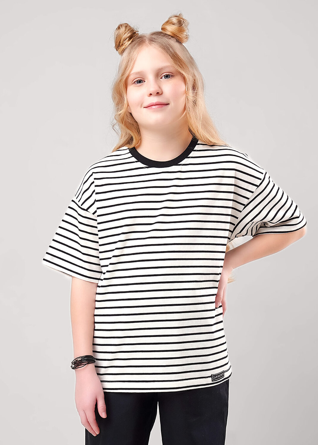 CLEVER Футболка 579281 867271кдн молочный/чёрный