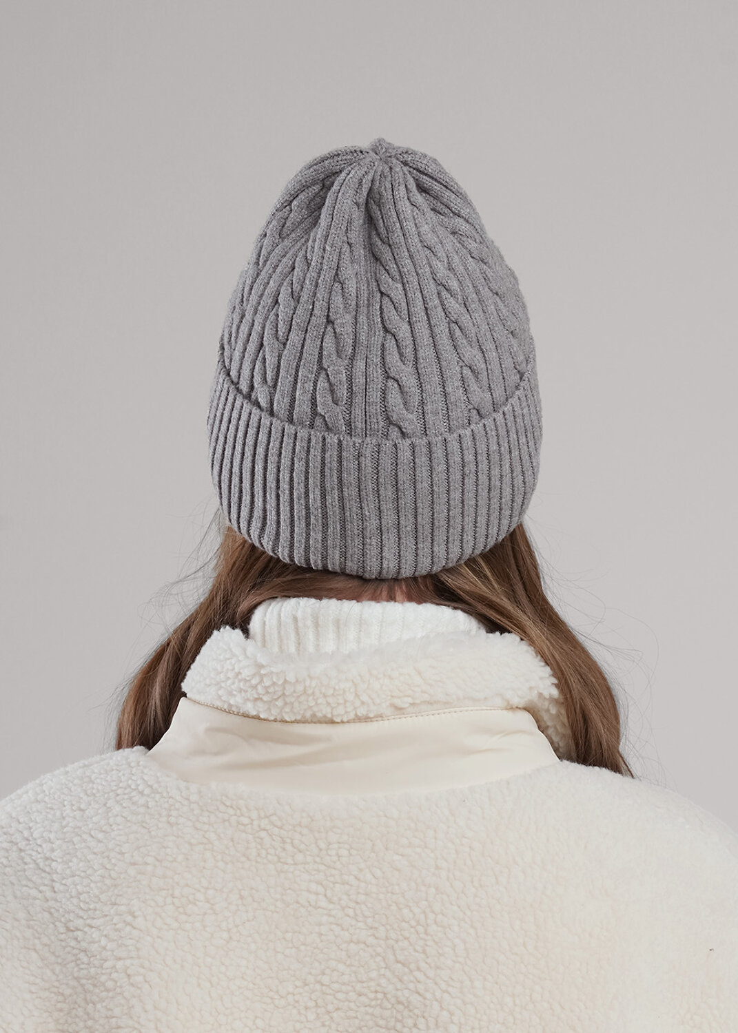 CLEVER Шапка 579293 564647вн меланж серый